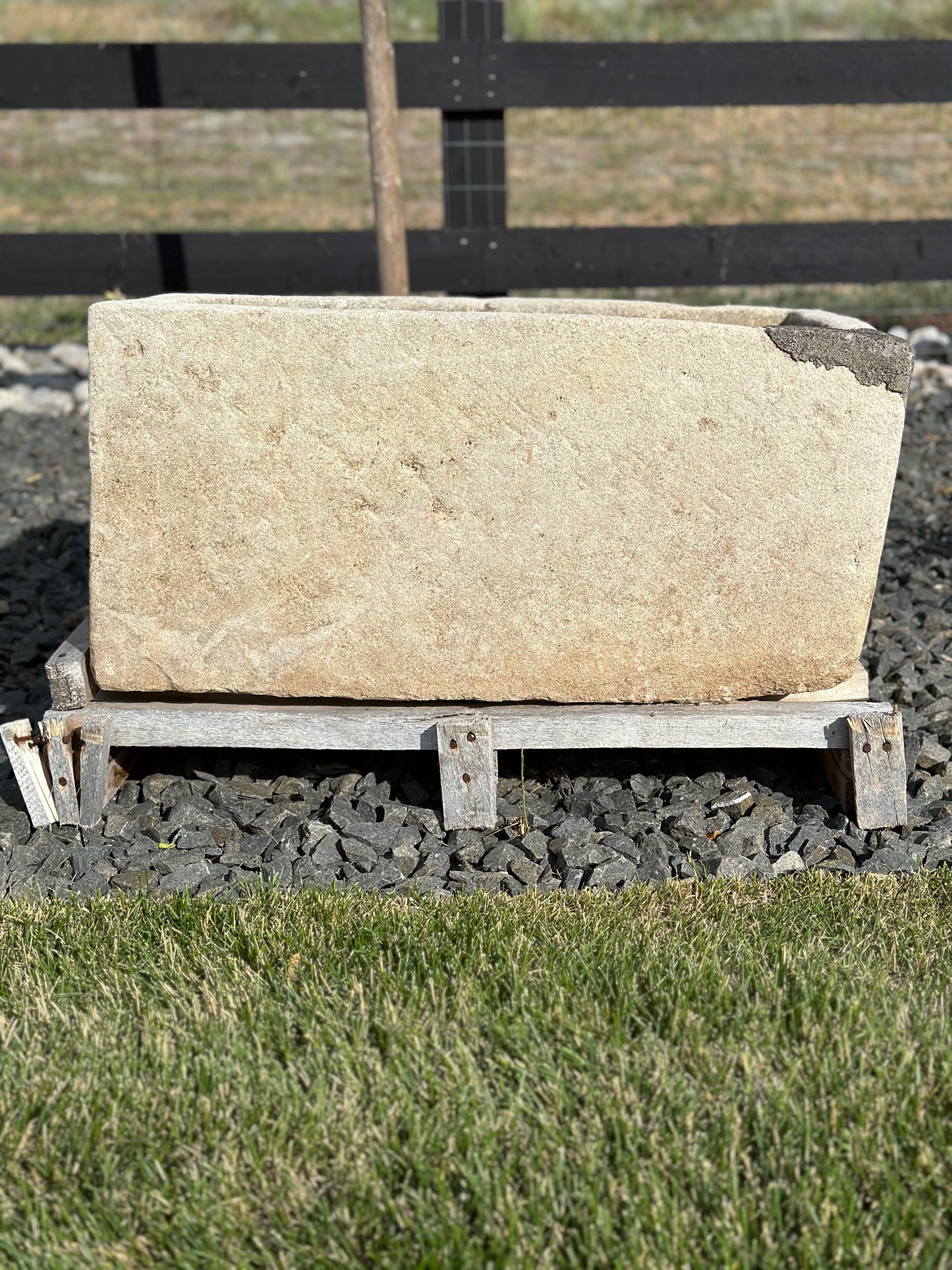Large Antique Limestone Troughs/Planters