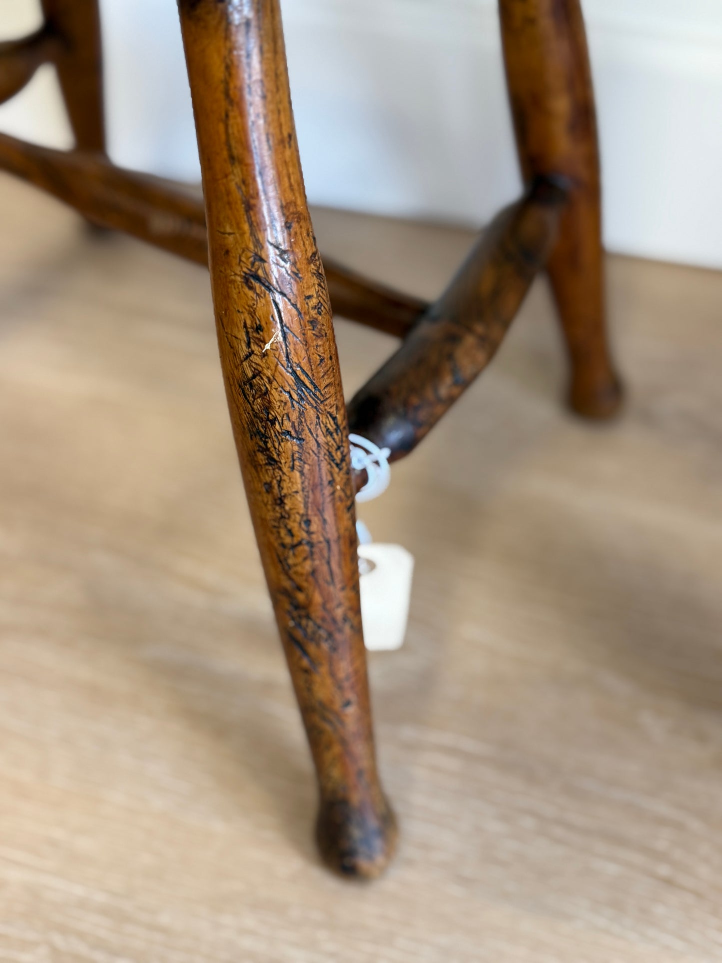 Antique English Wood Stool