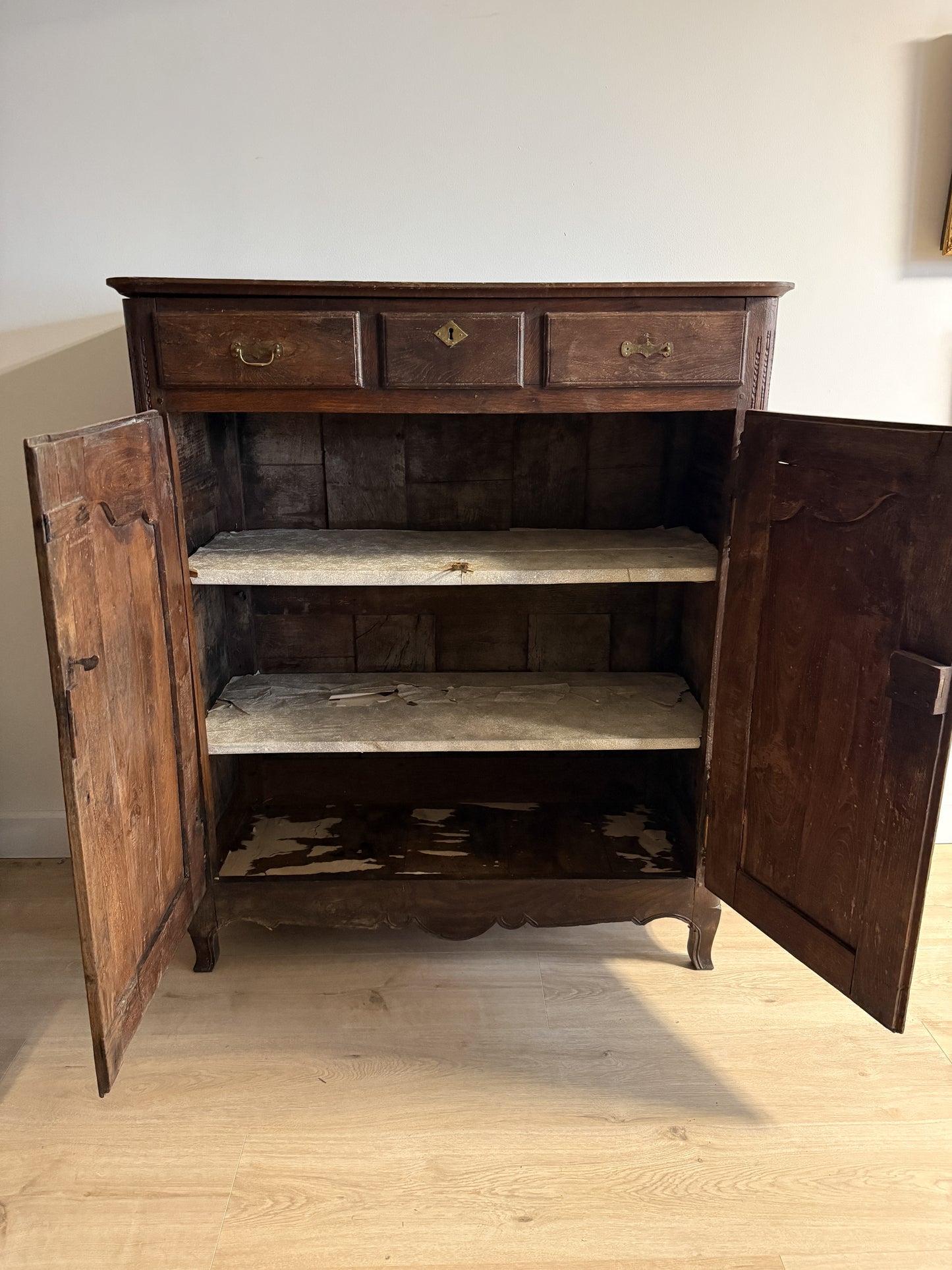 Late 19th c. French Oak Cabinet/Sideboard