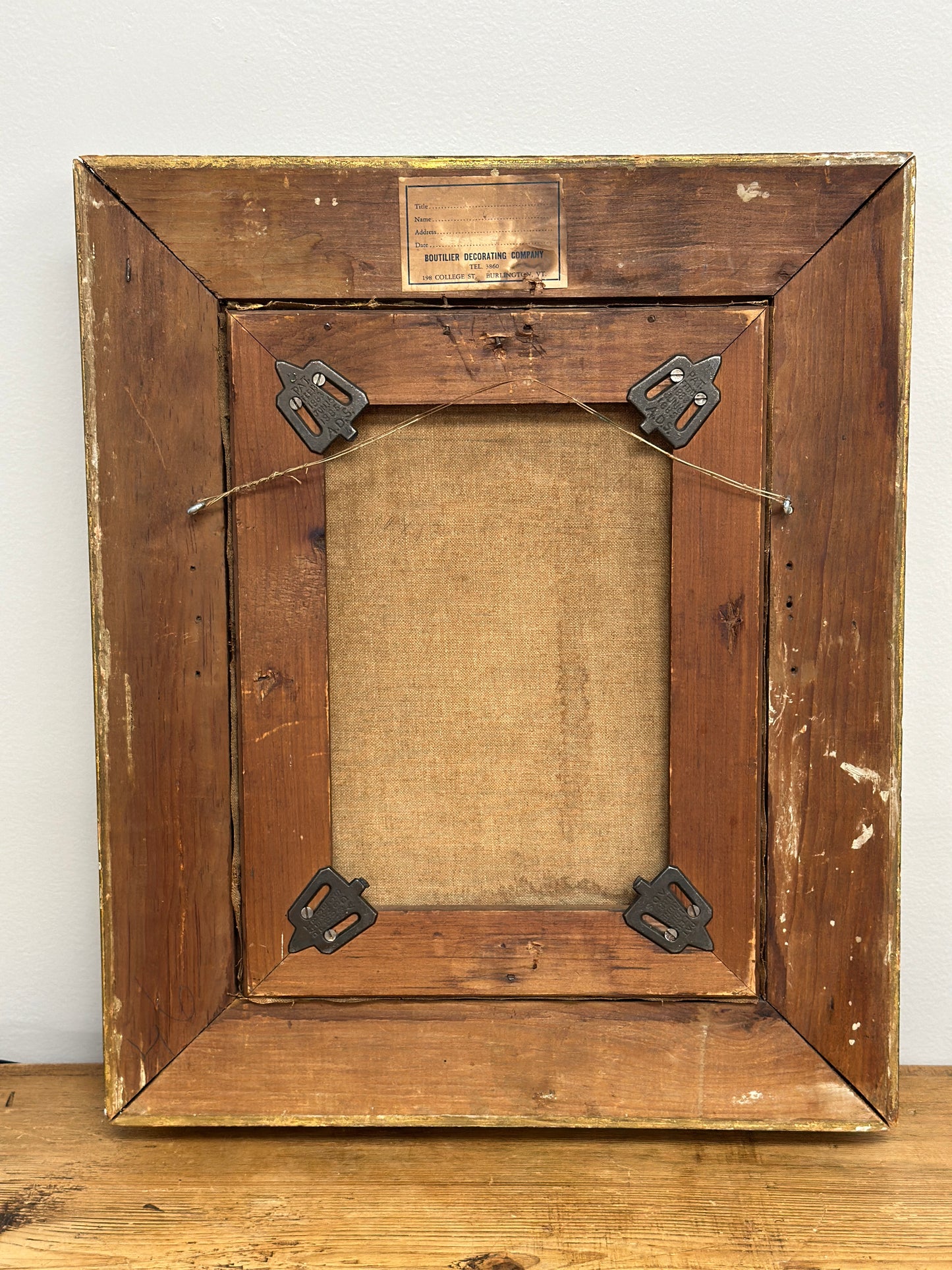 Original Antique Oil Painting, Moody Florals