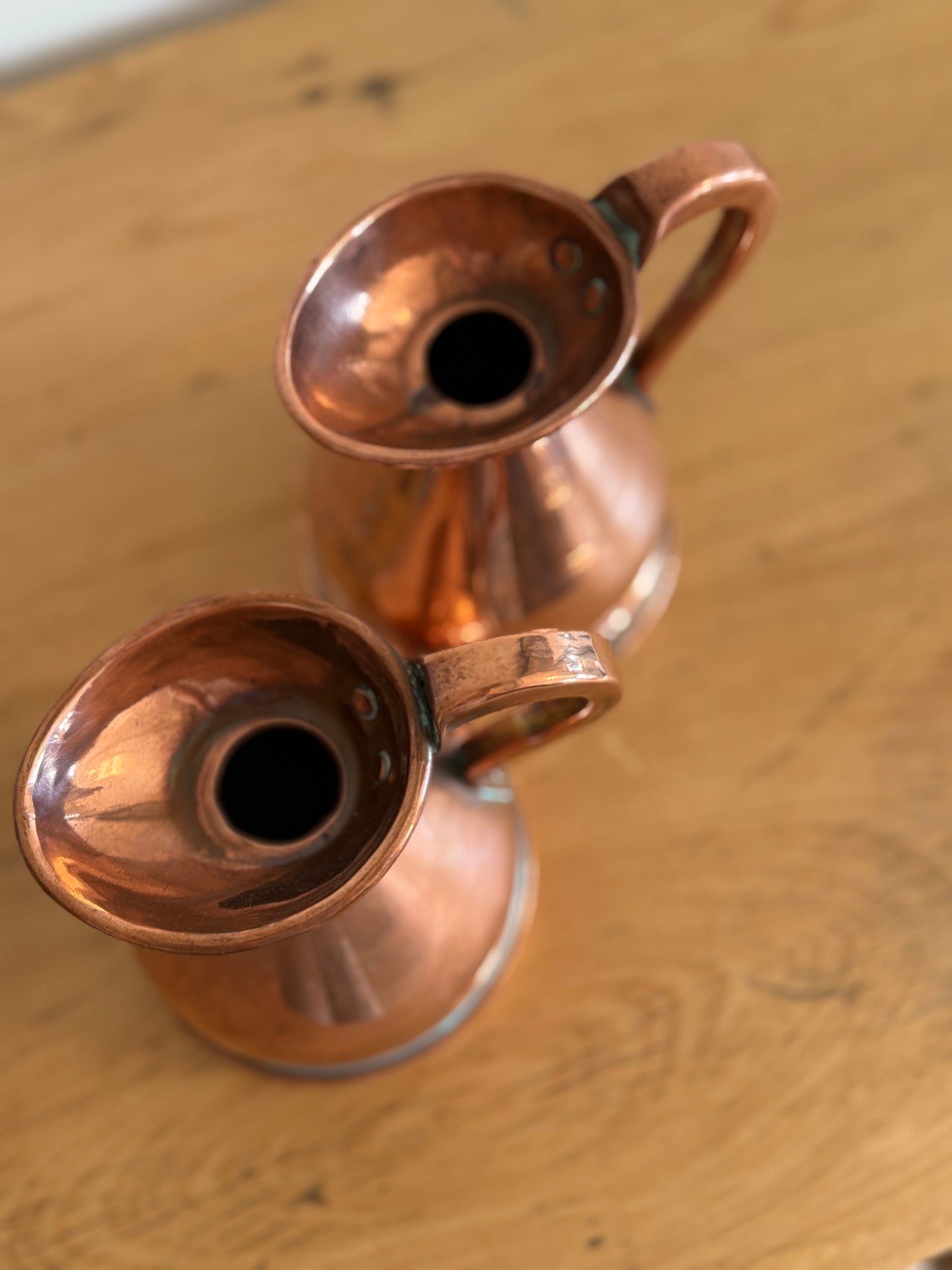 Antique English 1/2 Pint Copper Measuring Jug