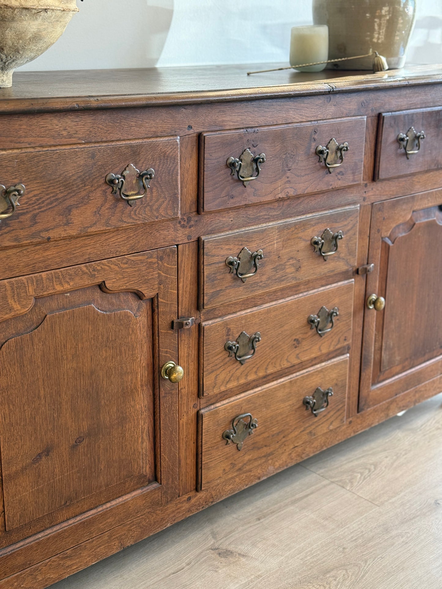 Antique English Oak Sideboard