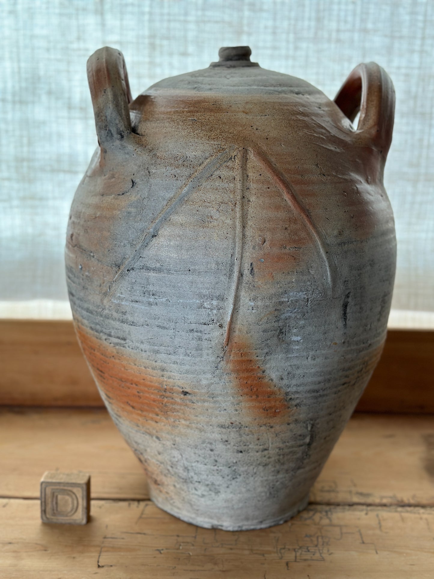 Extra Large Antique French Earthenware Jugs