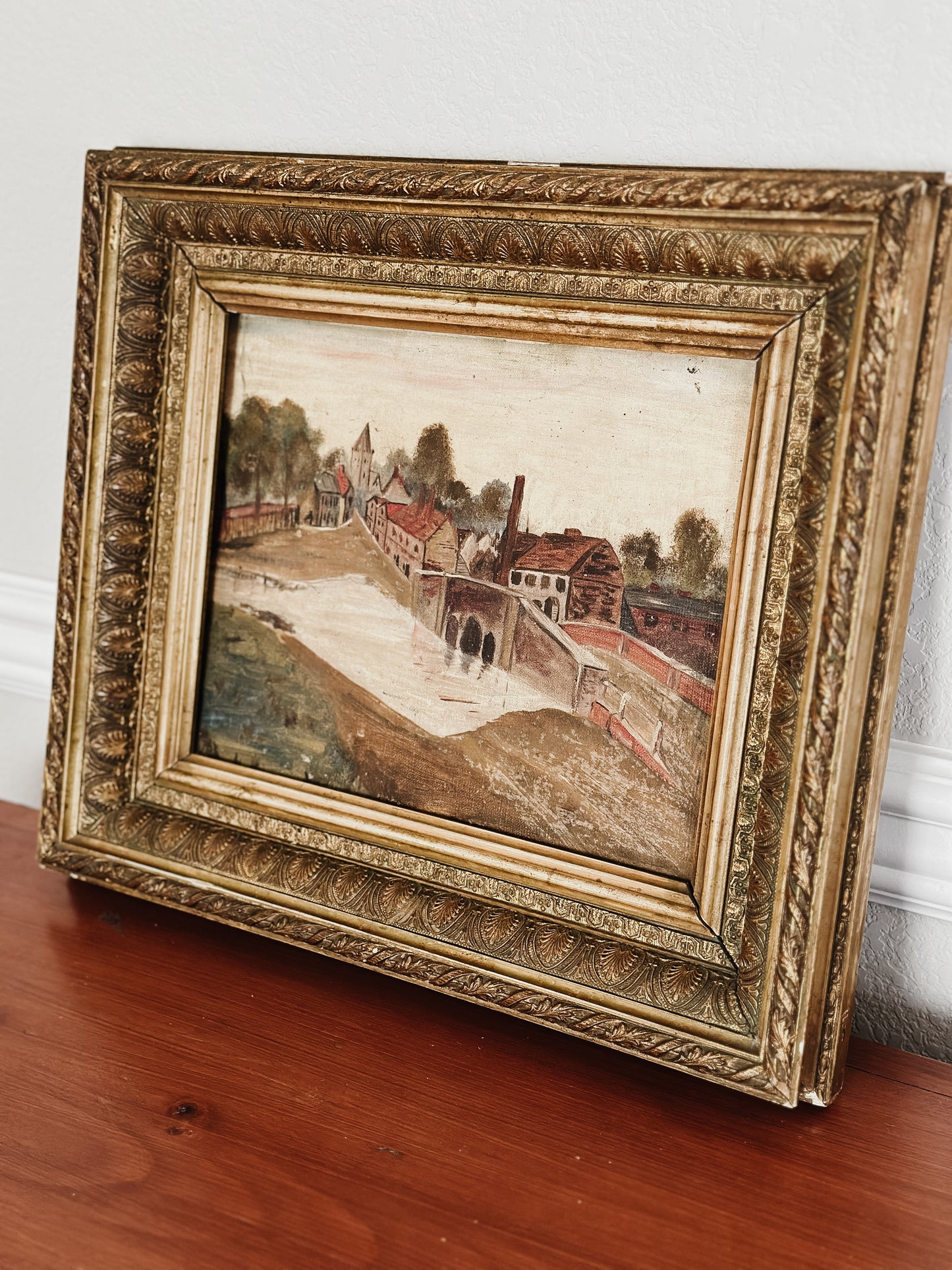 Original Antique European Oil Painting, by Kert