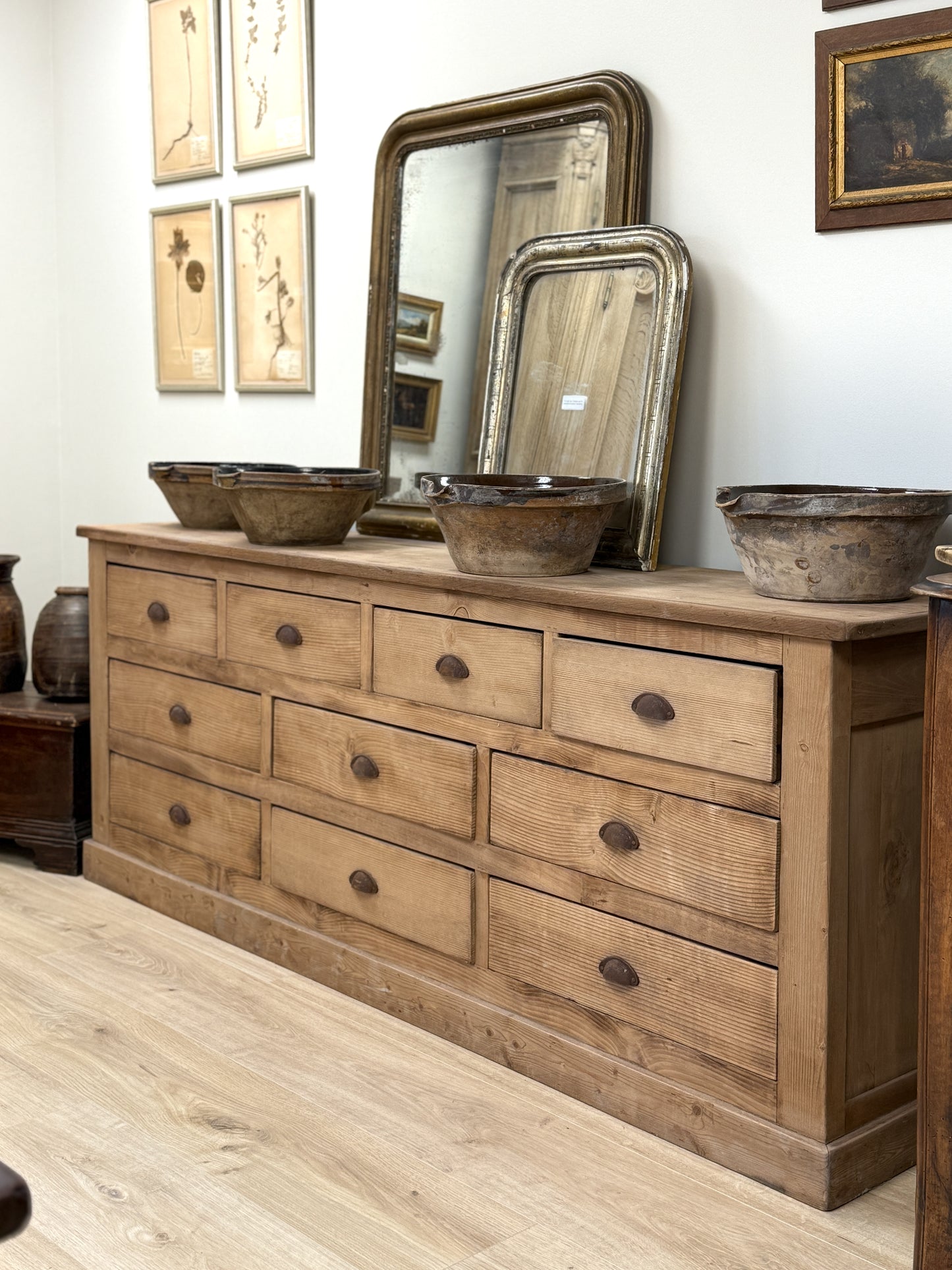 Antique French Shop Counter/Sideboard