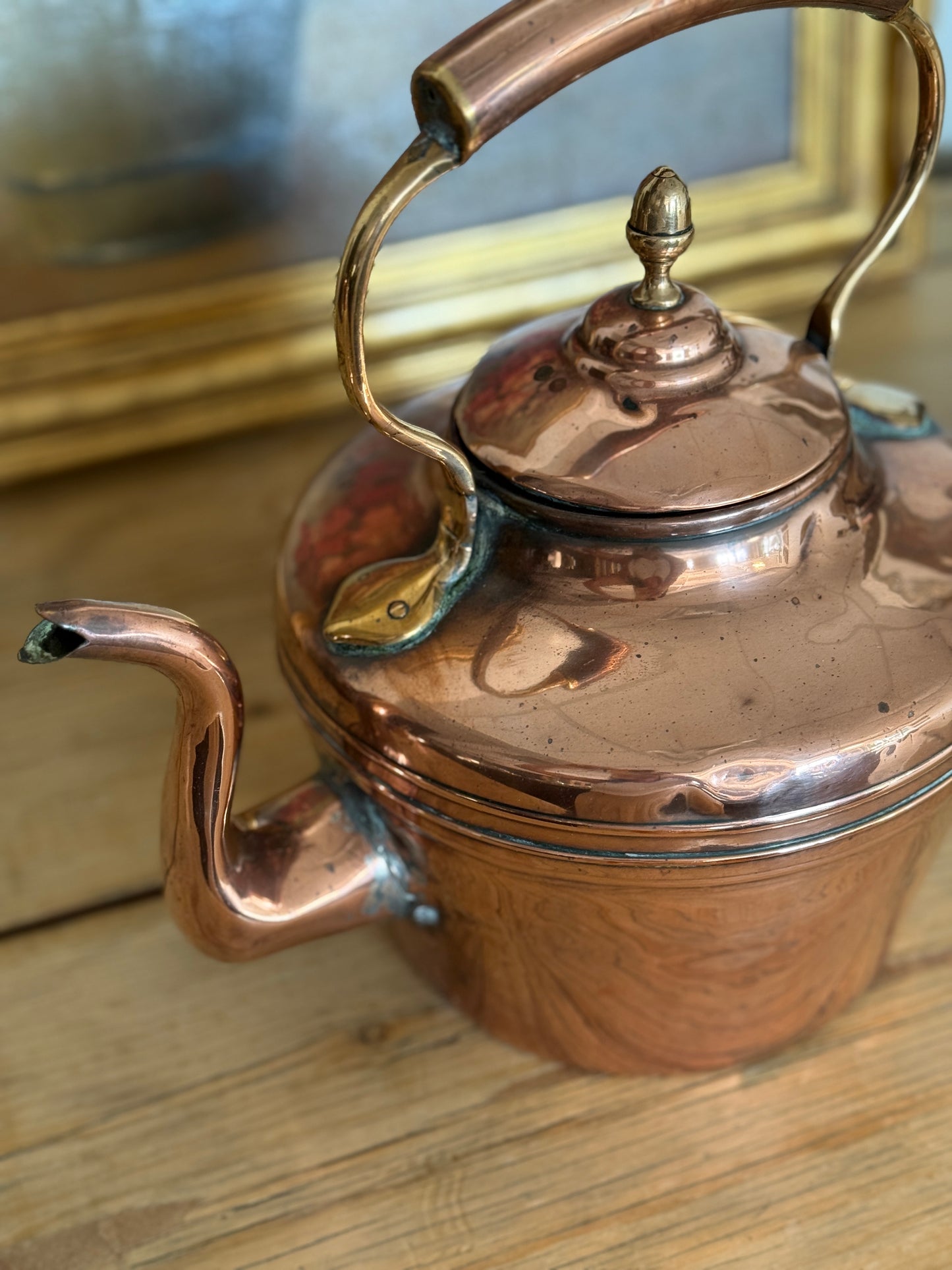 Antique English Copper Kettle