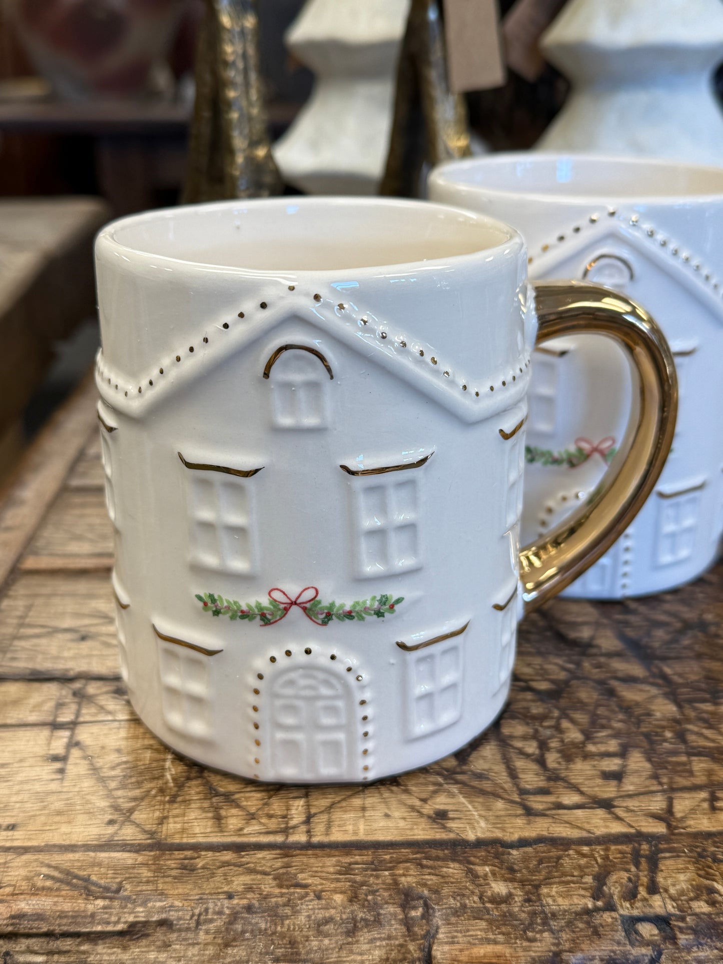Christmas House Mugs