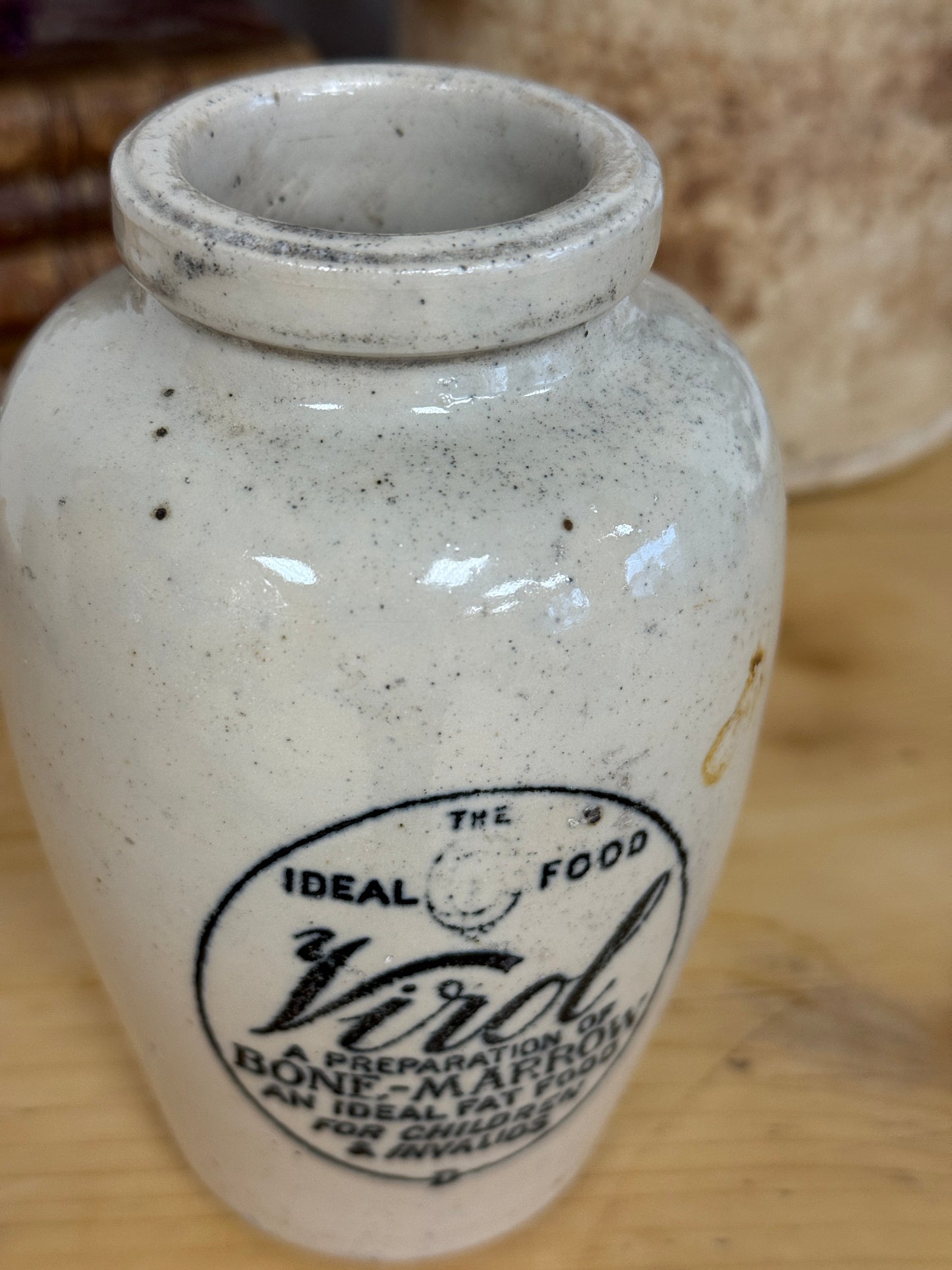 Antique English Virol Jar (large)