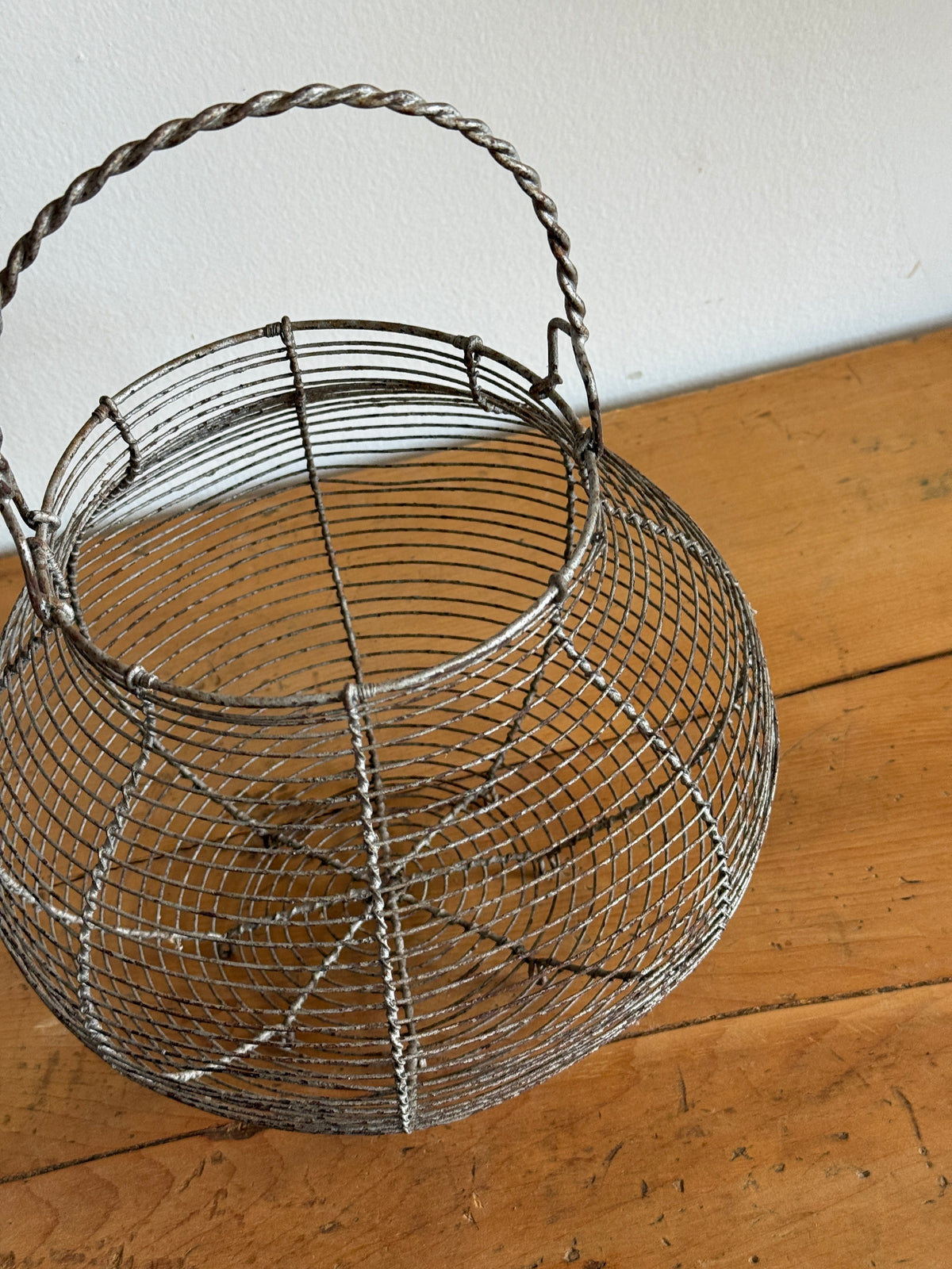 Antique French Wire Egg Baskets