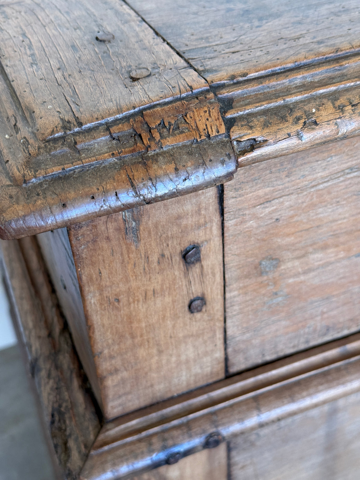 Antique French Chestnut Chest