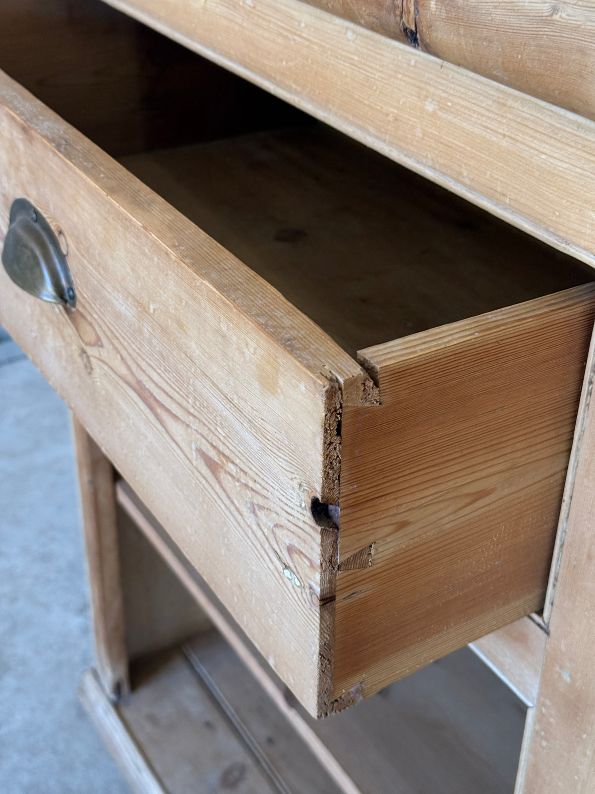 Antique English Pine Sideboard