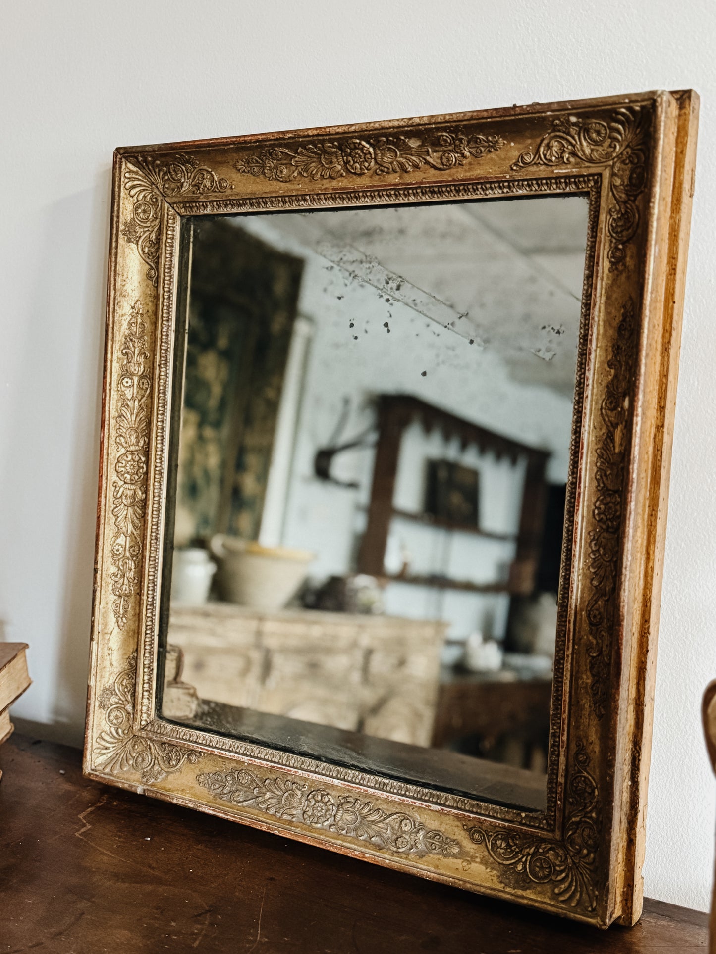 Antique French Gilded Mirror