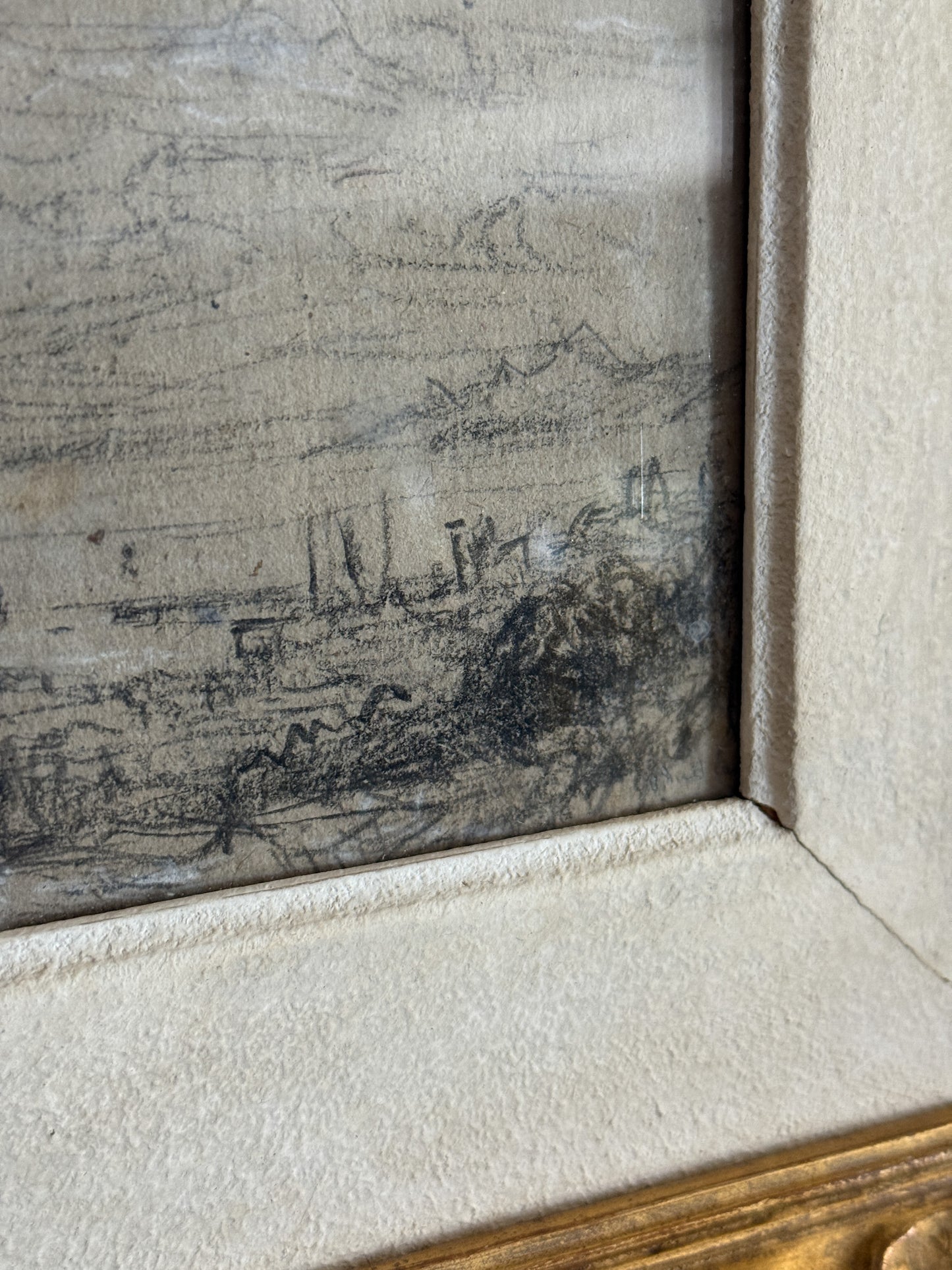 Antique Framed French Sketches