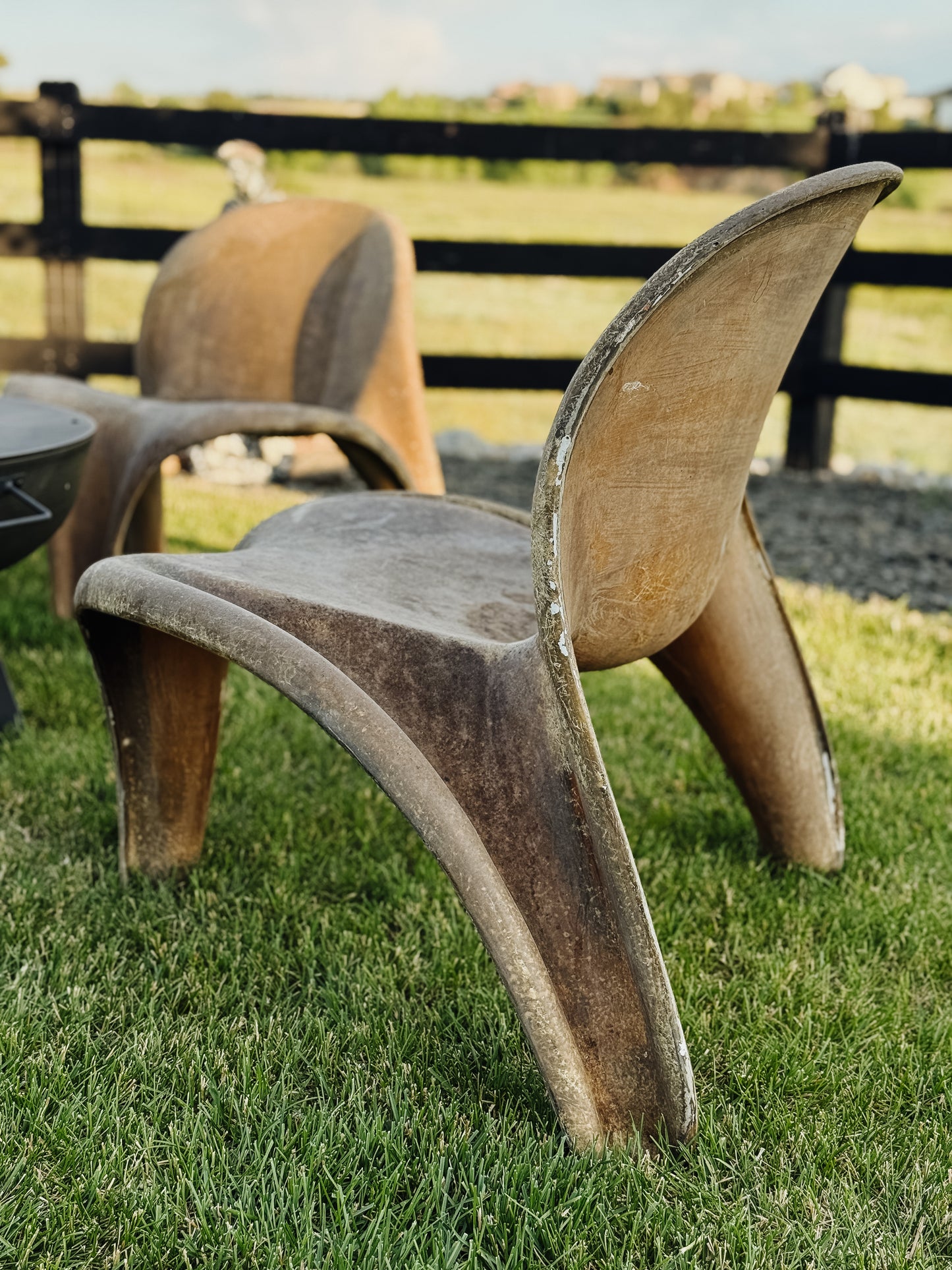 Rare Set of 4 Mid Century Aage Egeriis Danish Garden Chairs