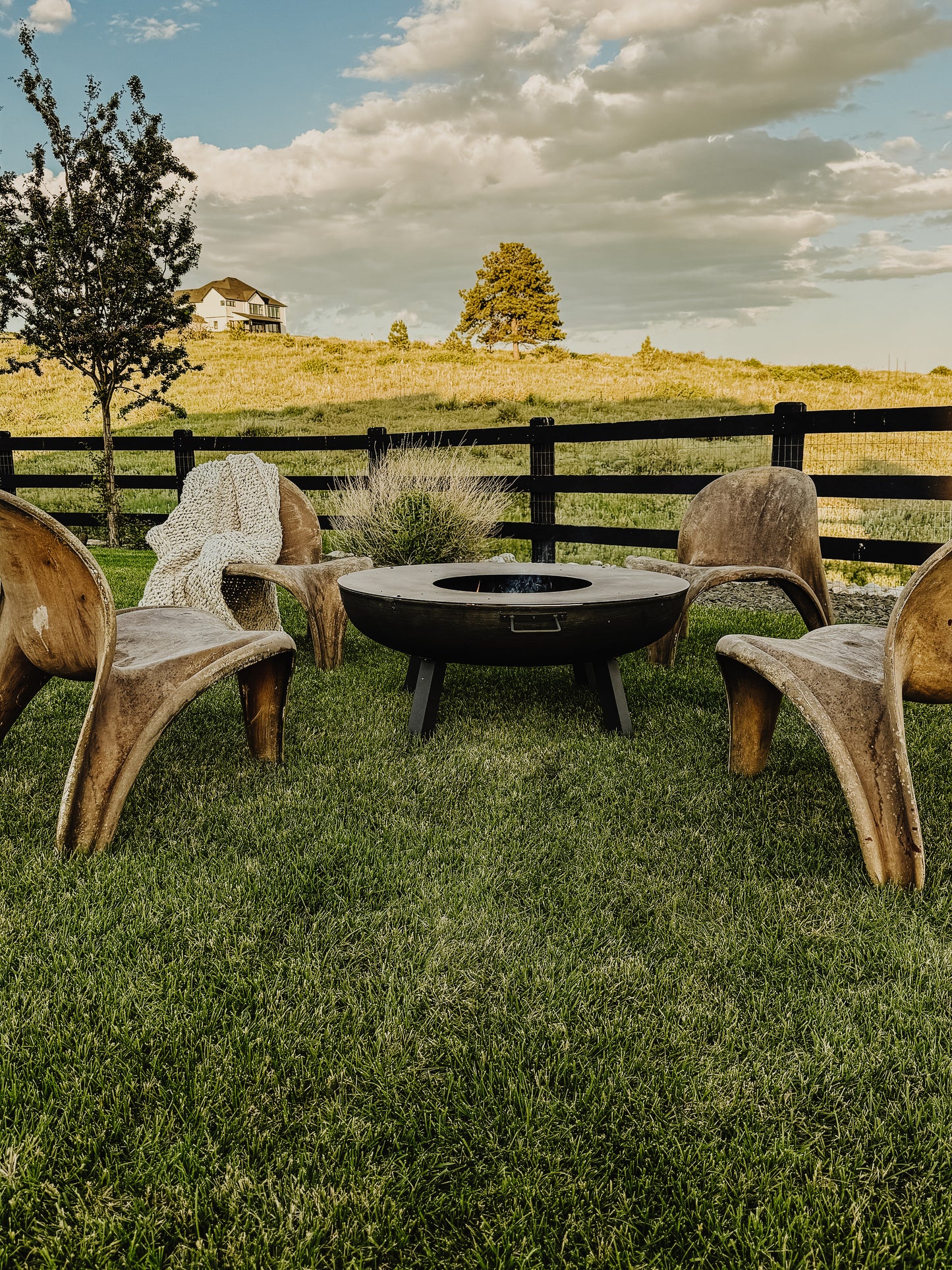 Rare Set of 4 Mid Century Aage Egeriis Danish Garden Chairs