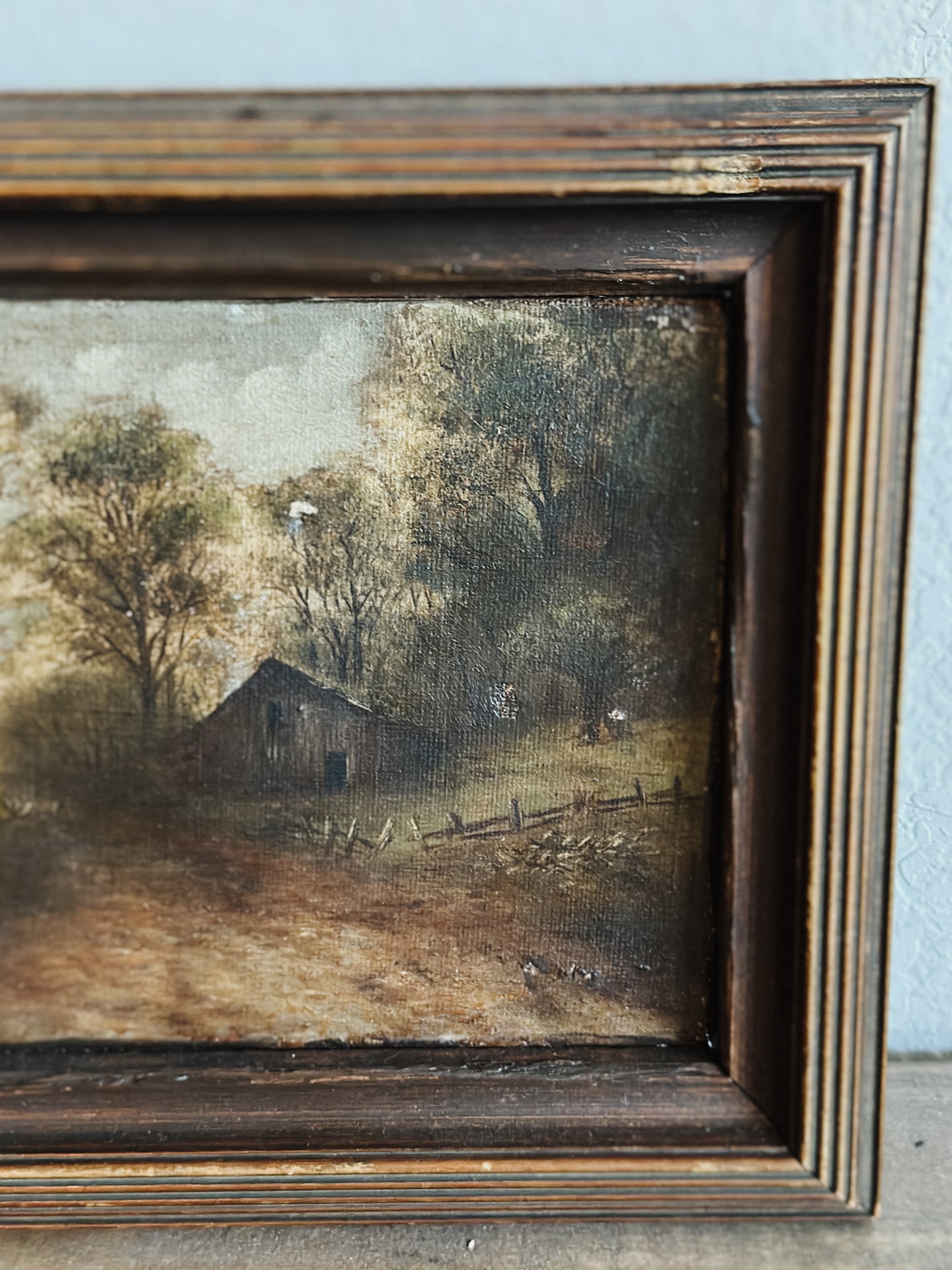 Antique 19th c. Oil Painting, Francis Elizabeth Diehl