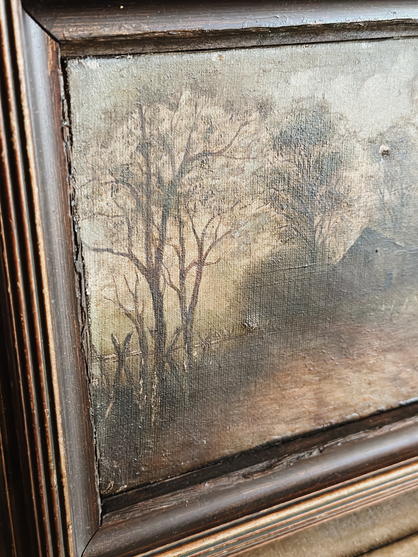 Antique 19th c. Oil Painting, Francis Elizabeth Diehl
