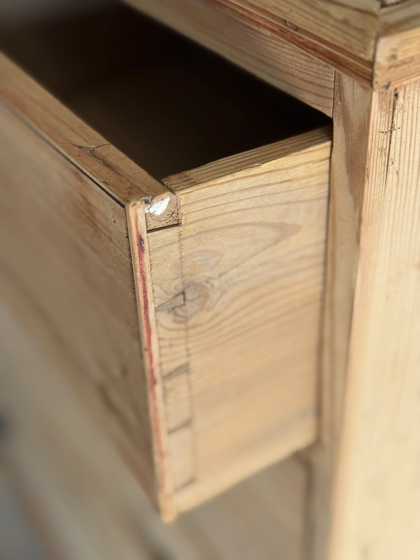 Antique English Pine Dresser/Chest of Drawers