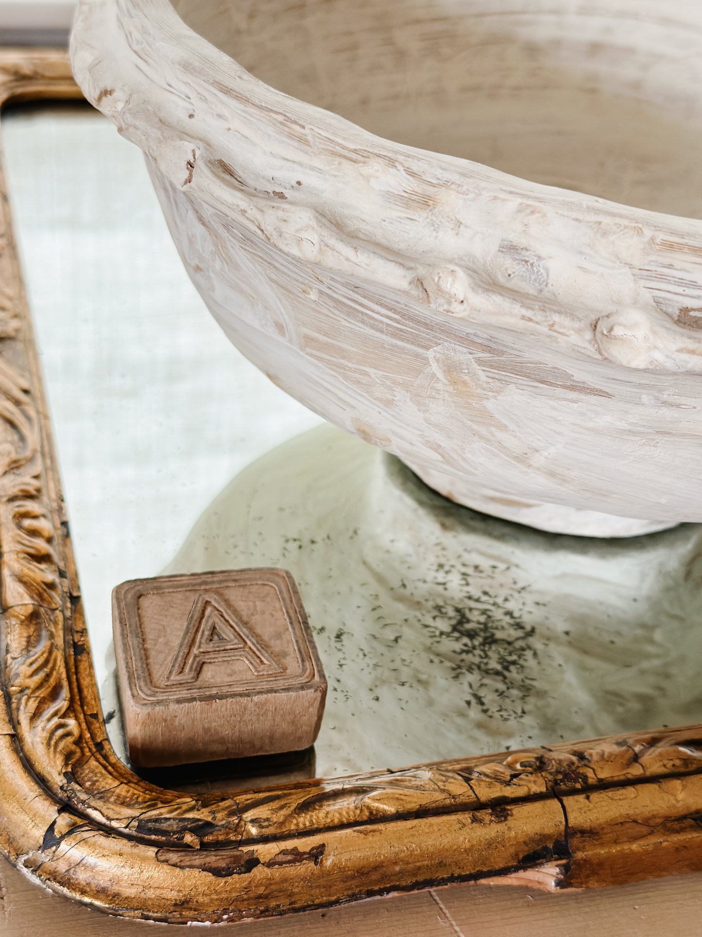 Extra Large Vintage Paper Mache Bowls