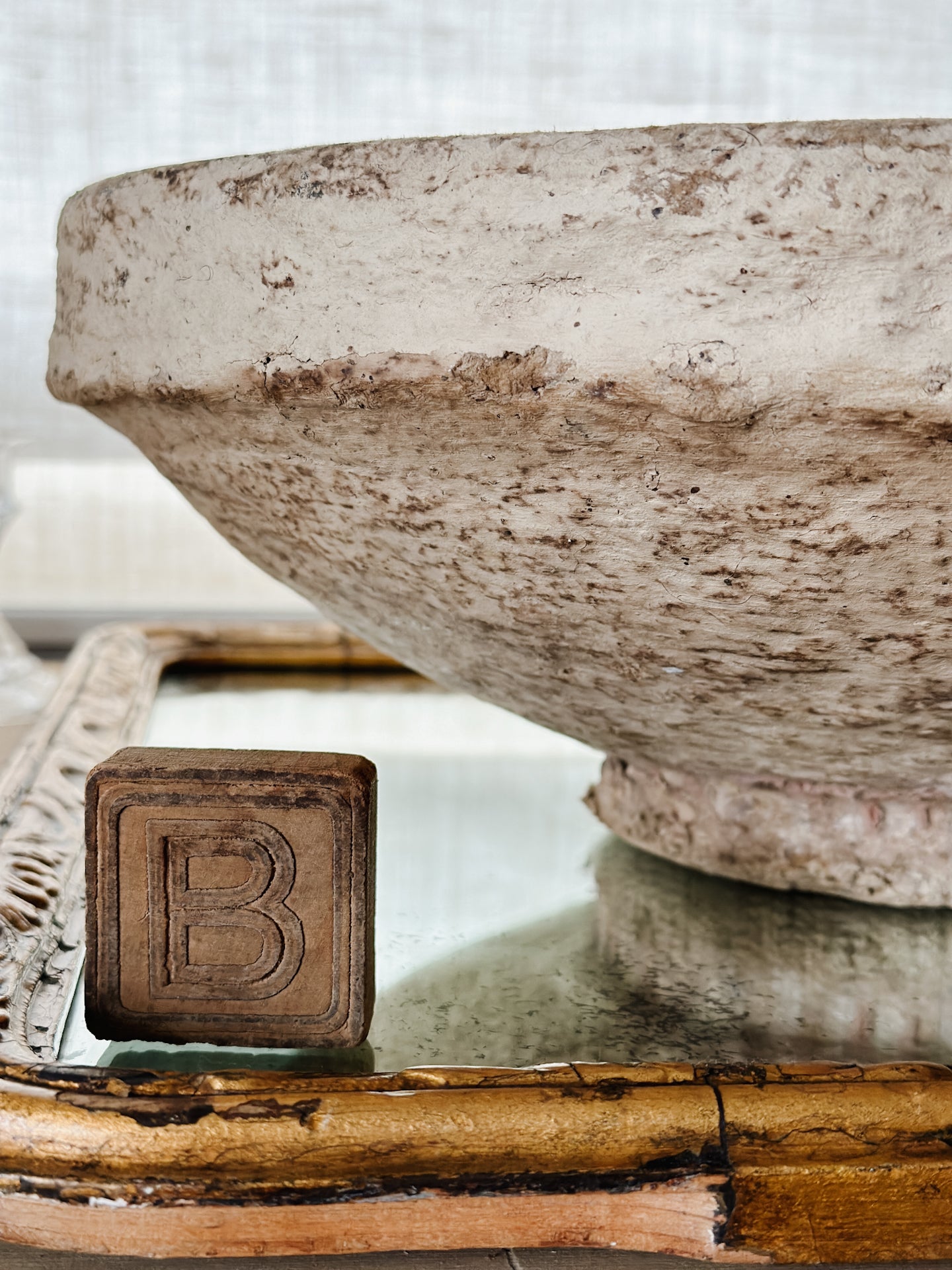 Extra Large Vintage Paper Mache Bowls