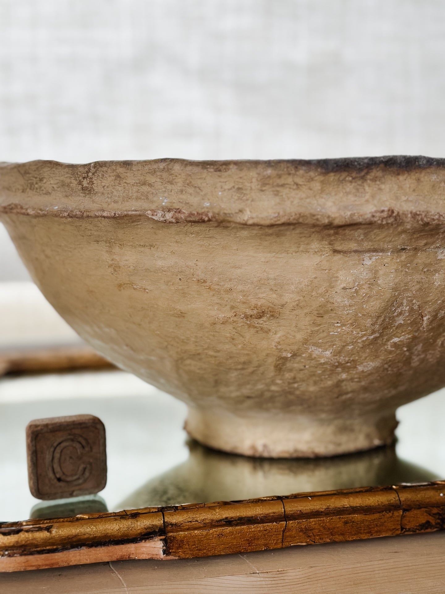 Extra Large Vintage Paper Mache Bowls