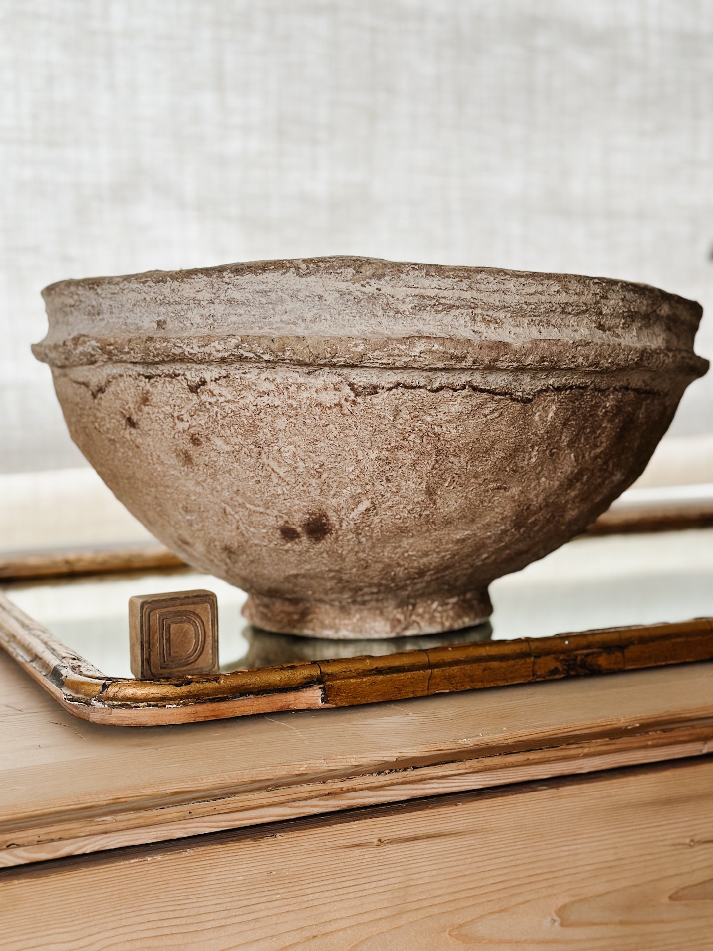 Extra Large Vintage Paper Mache Bowls