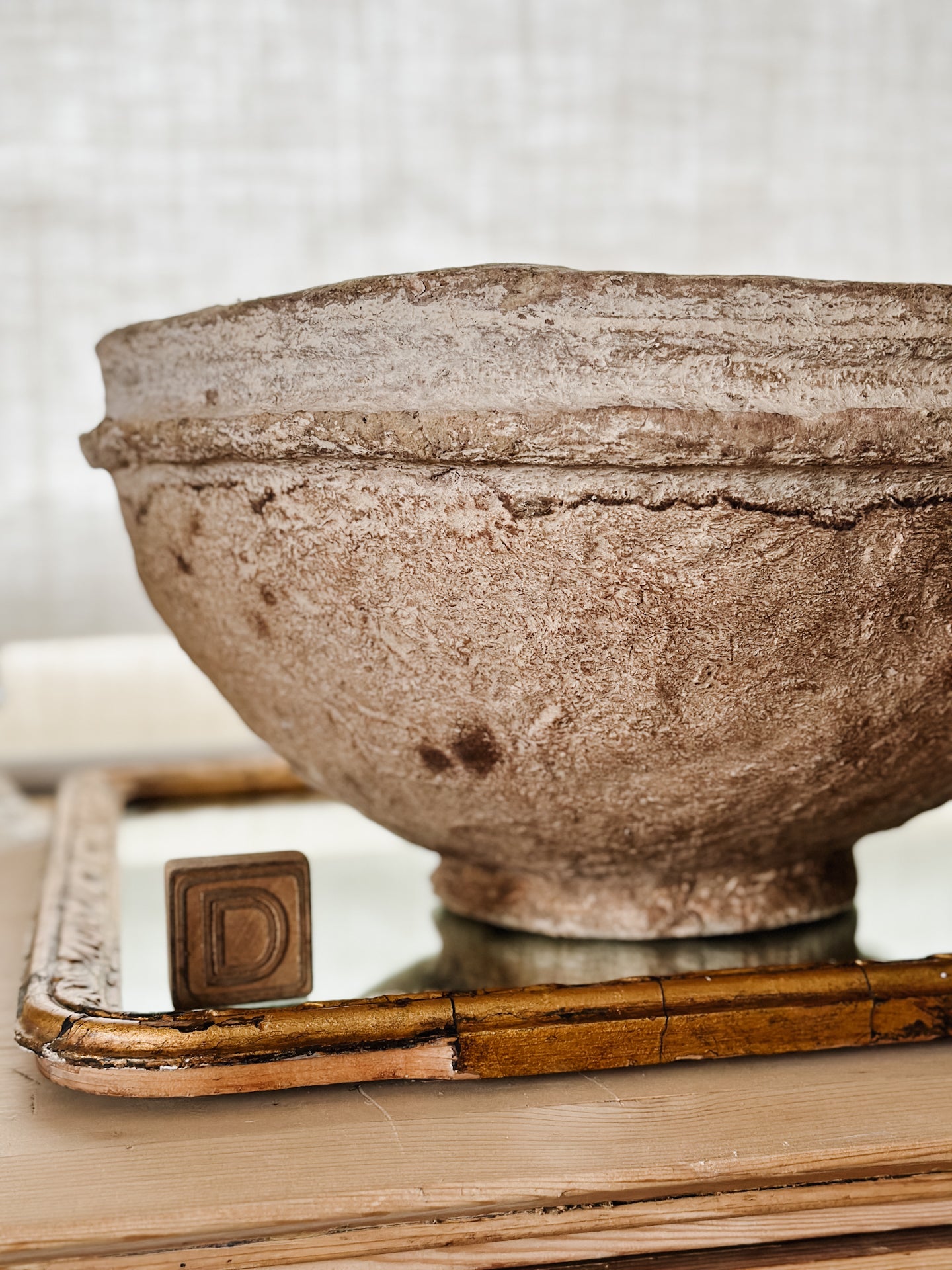Extra Large Vintage Paper Mache Bowls