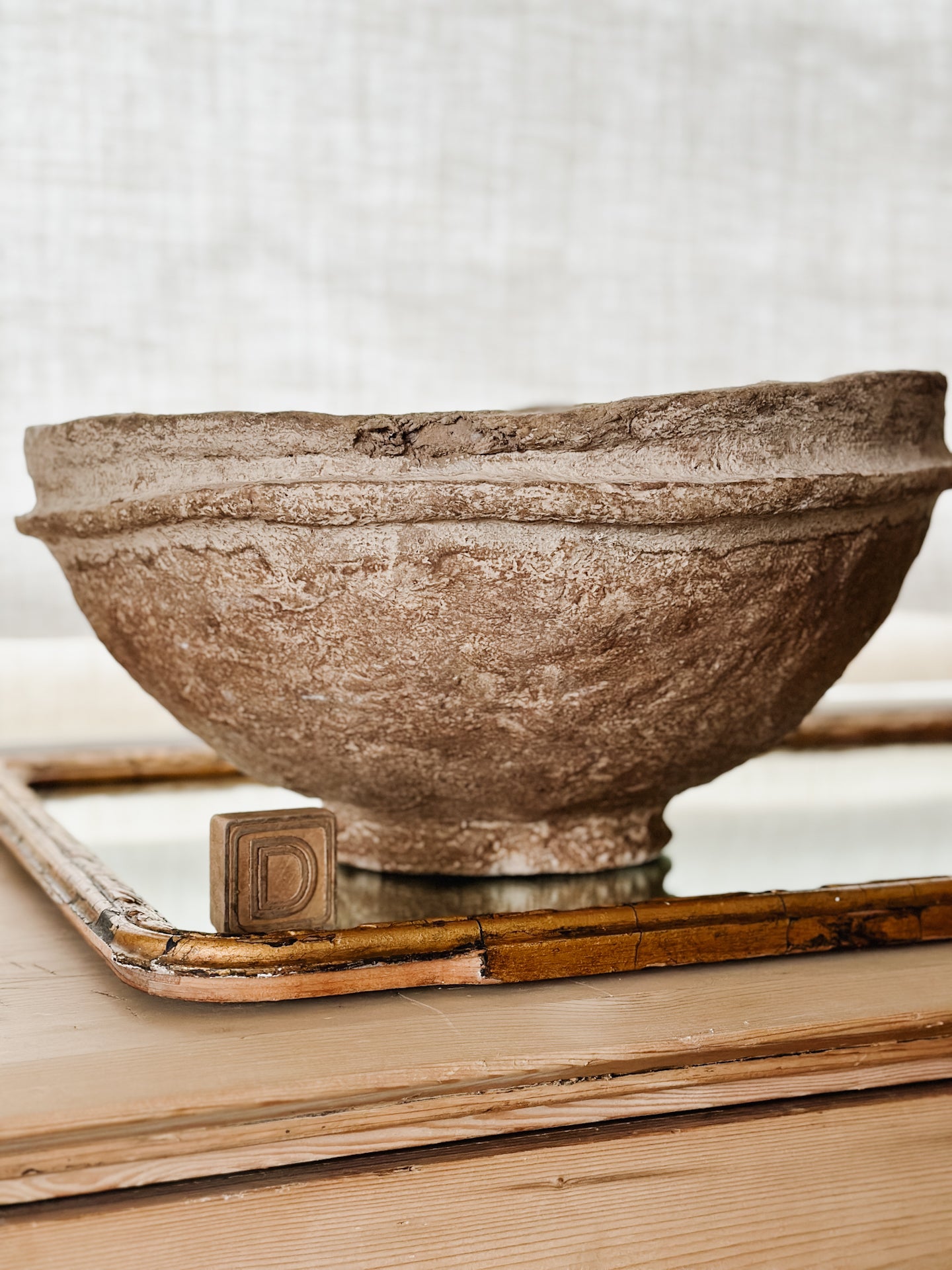 Extra Large Vintage Paper Mache Bowls