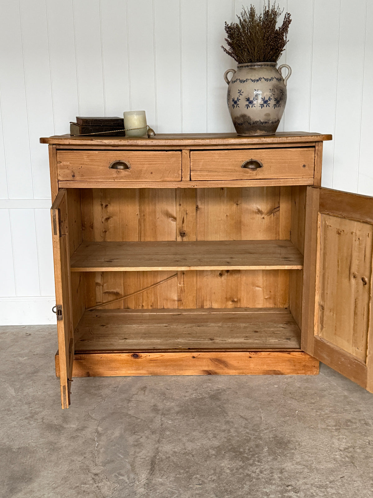 Antique English Pine Cupboard