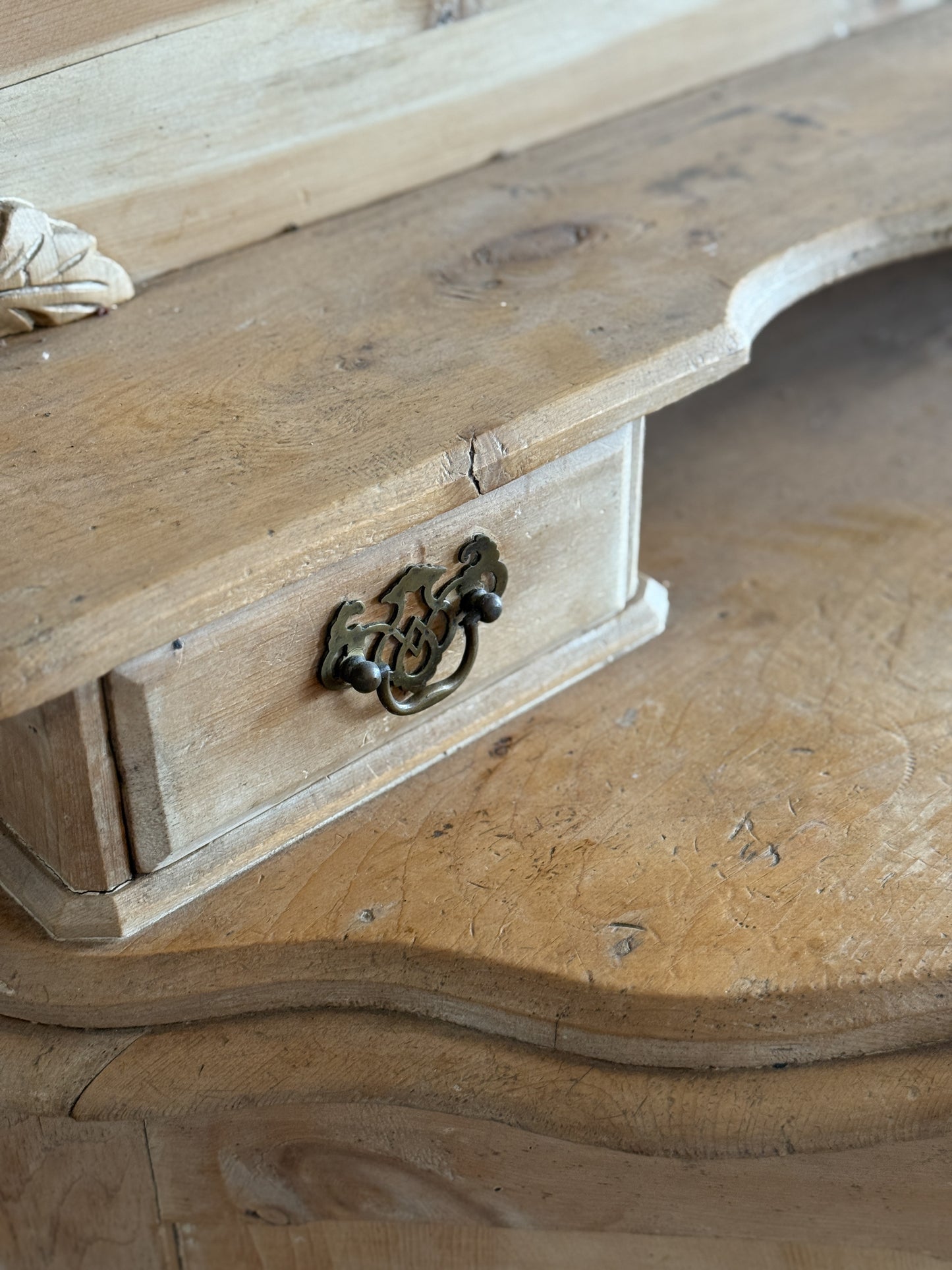 Antique English Pine Dressing Table/Sideboard