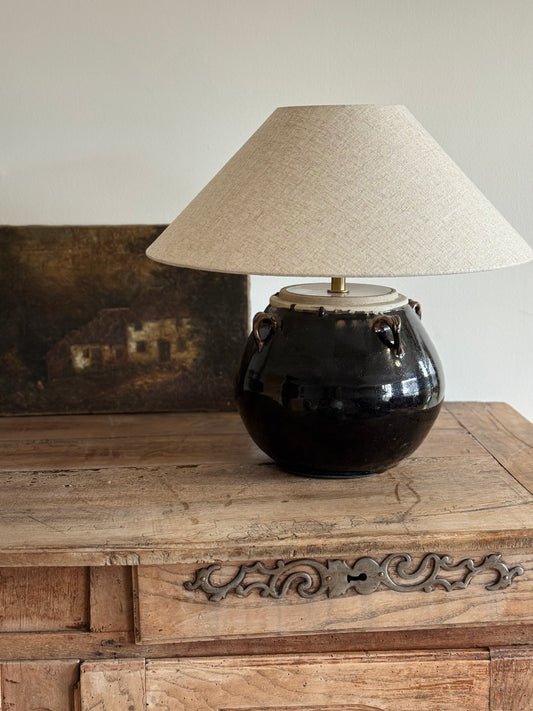 Vintage Pot lamps with Handles