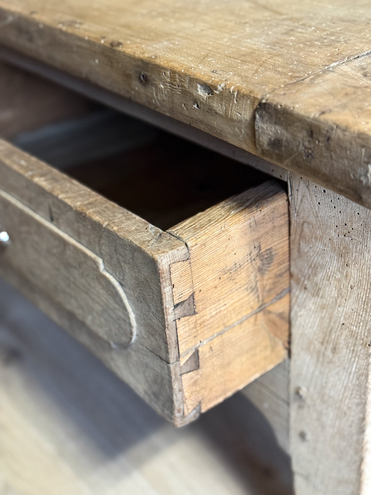Antique French Oak Coffee Table