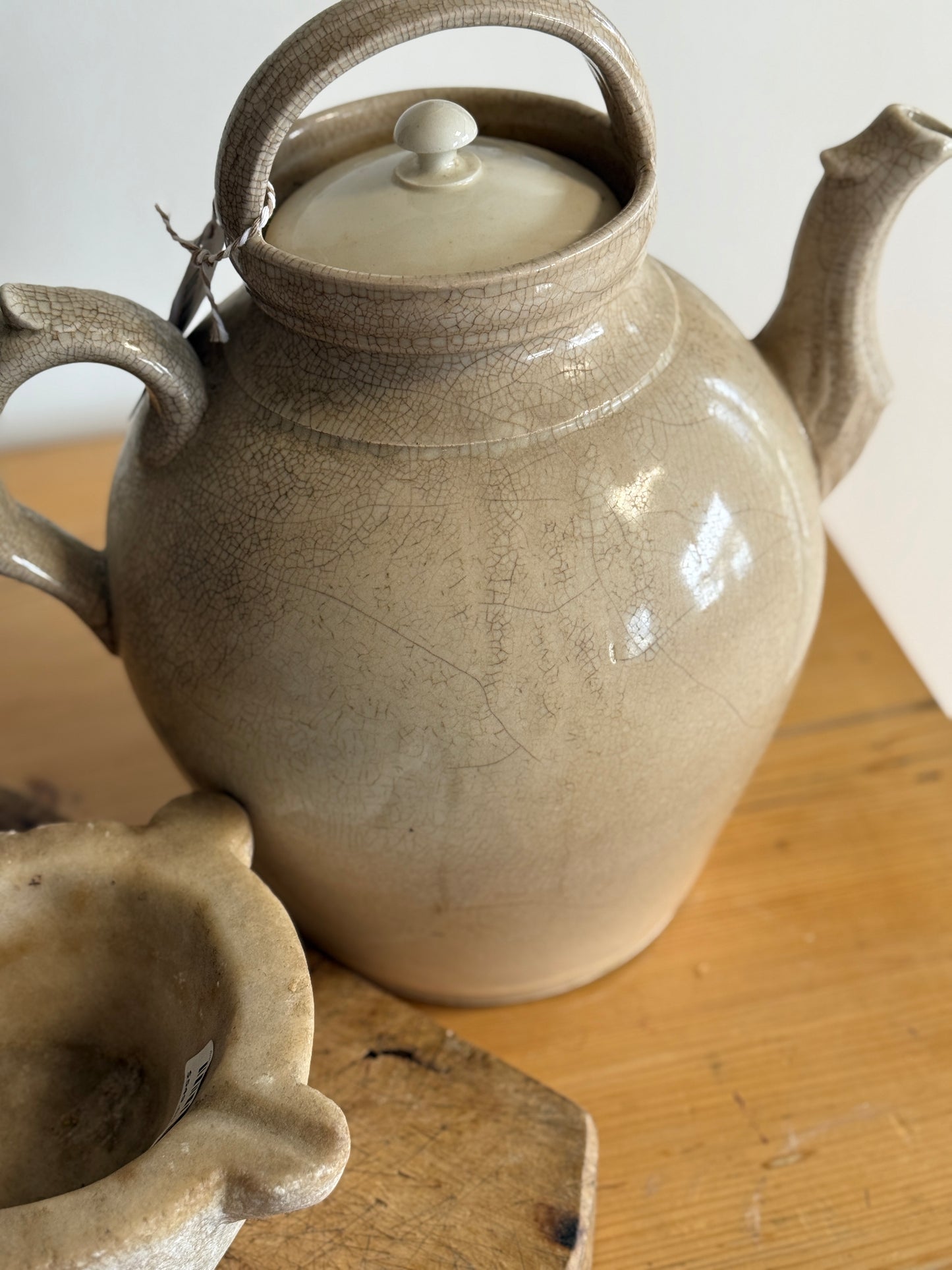 Rare Large French Gargoulette Pot