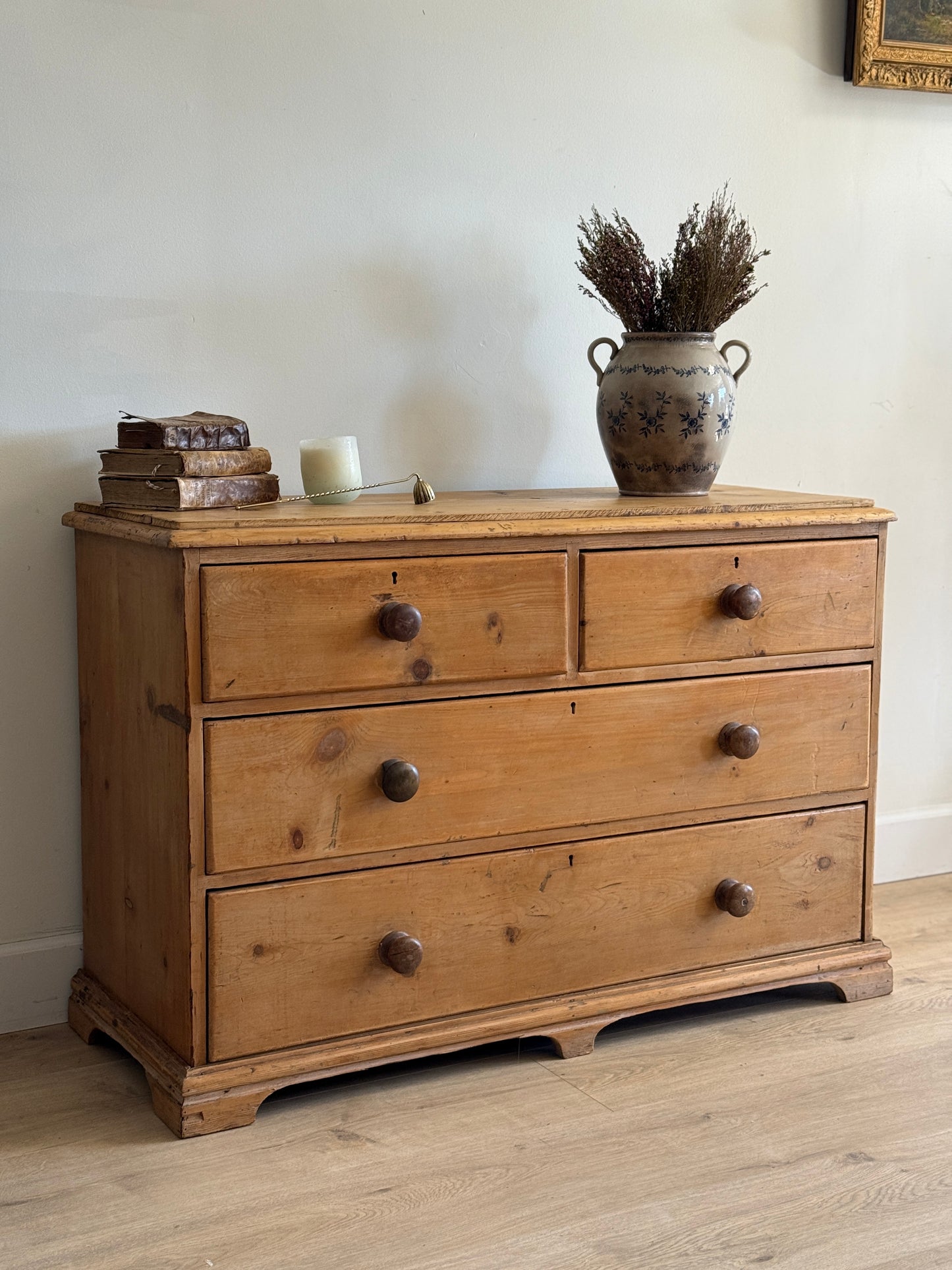 Antique English Pine Dresser/Chest of Drawers