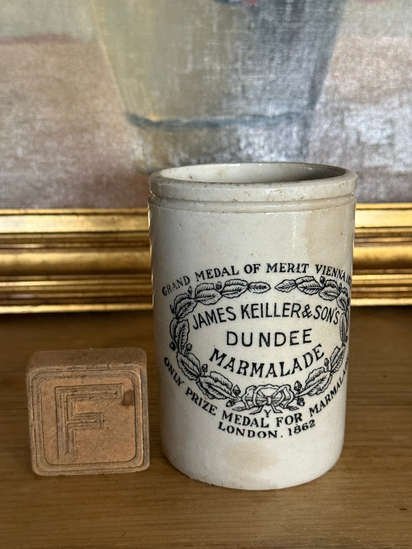 Antique English Dundee Jars, medium
