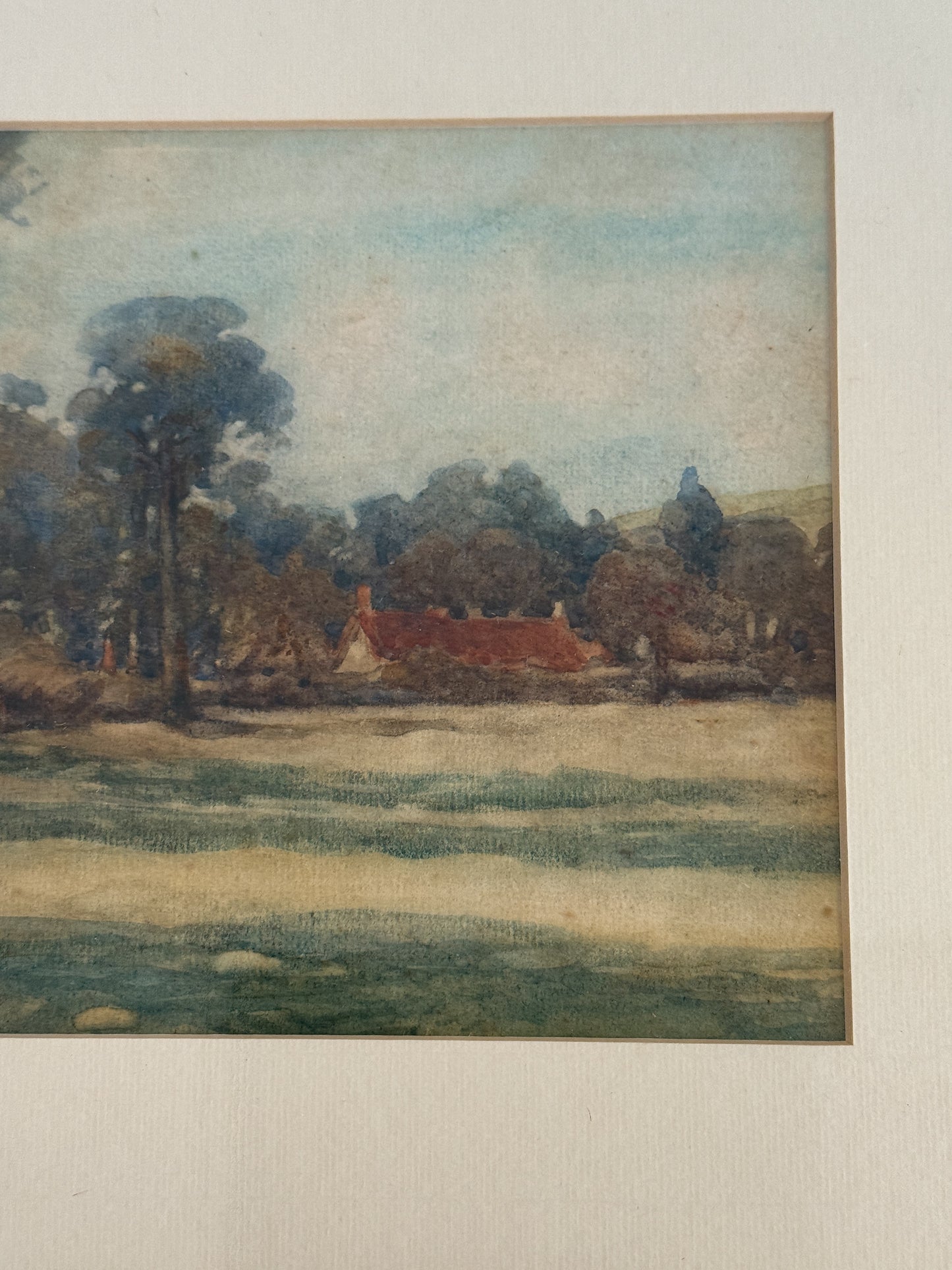 Antique English Watercolor Painting