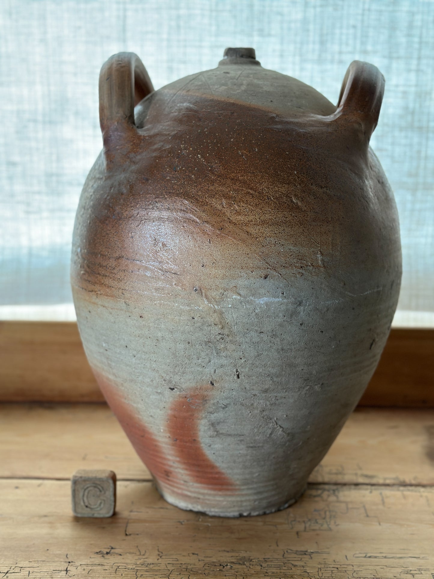 Extra Large Antique French Earthenware Jugs