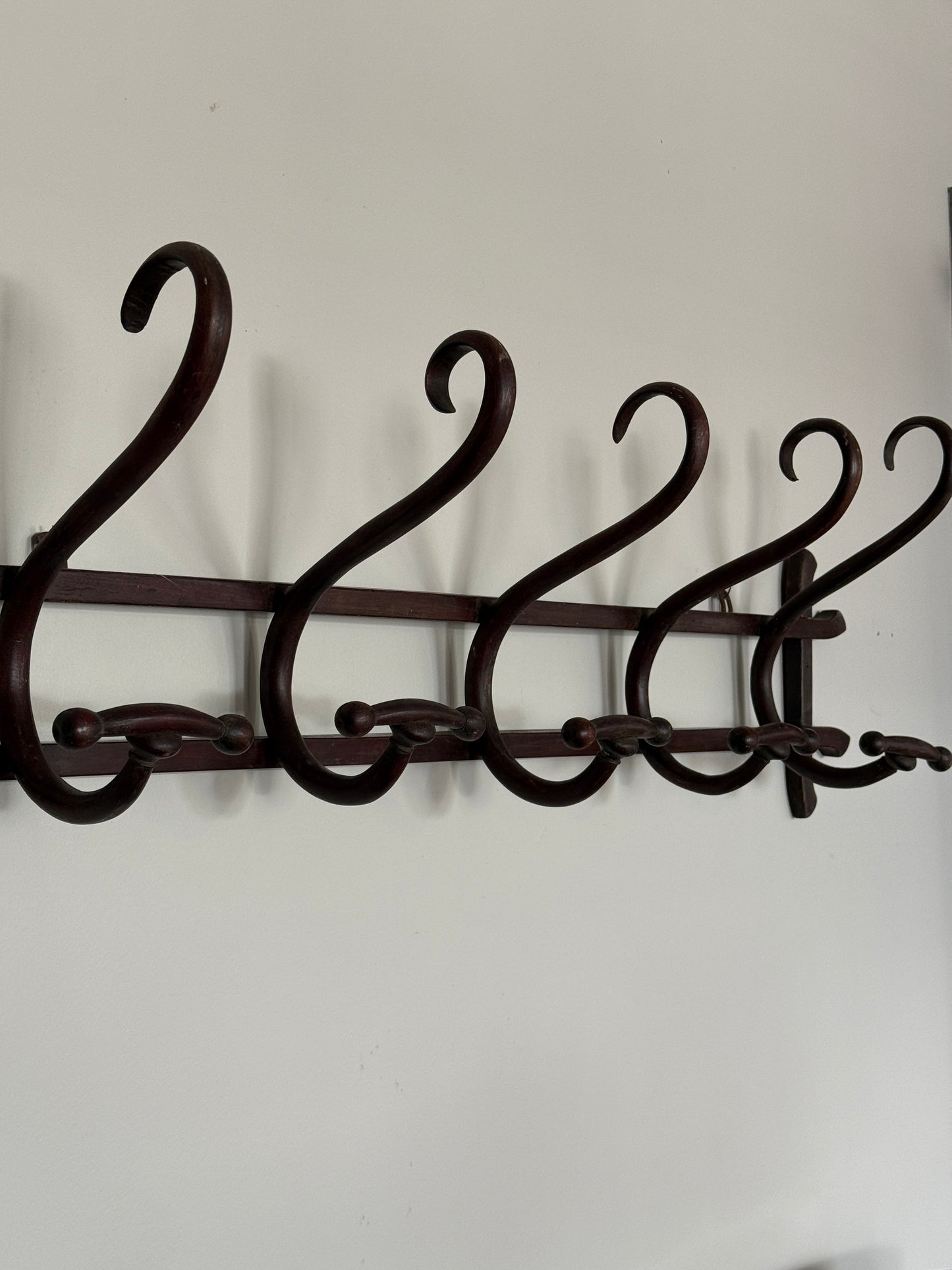 Antique Thonet Coat Rack, Five Hook