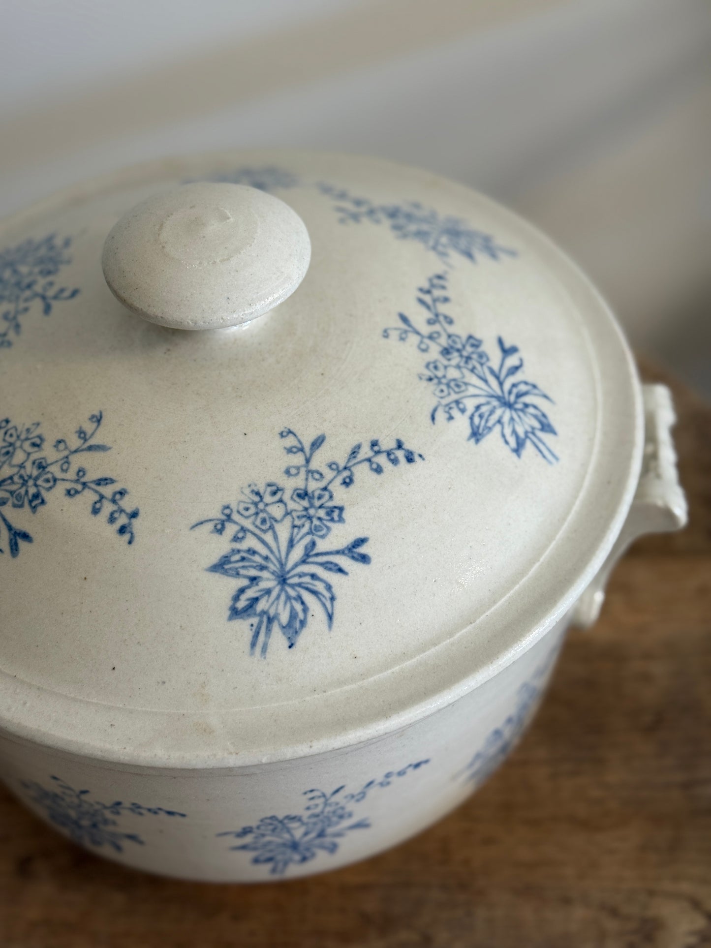 Large Antique French Lidded Saint Uze / Saint-Vallier Tureen
