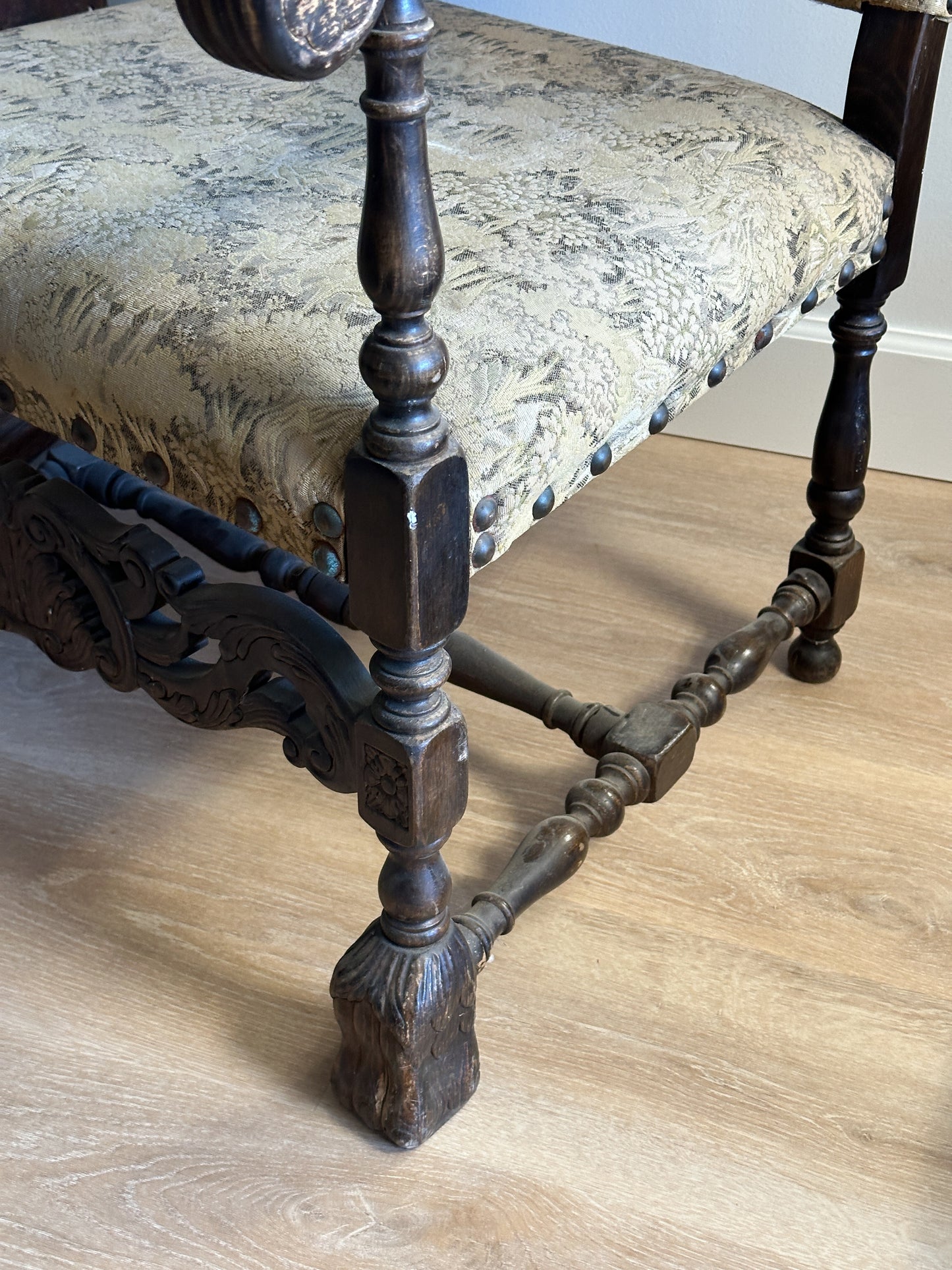 Set of Two Antique French Tapestry Chairs