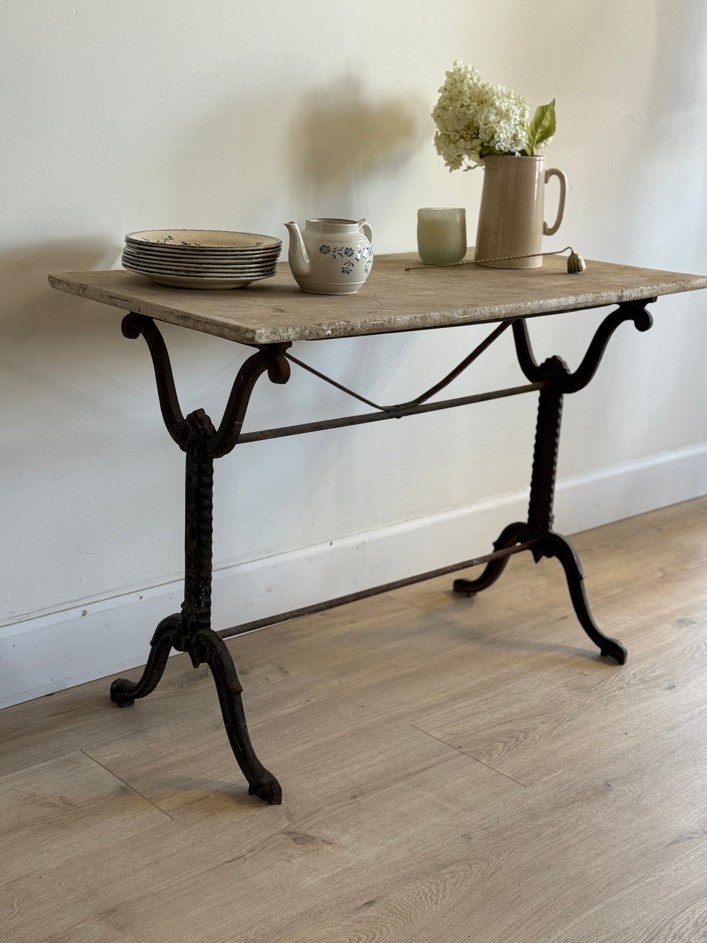 Antique Marble Bistro/Patio Table
