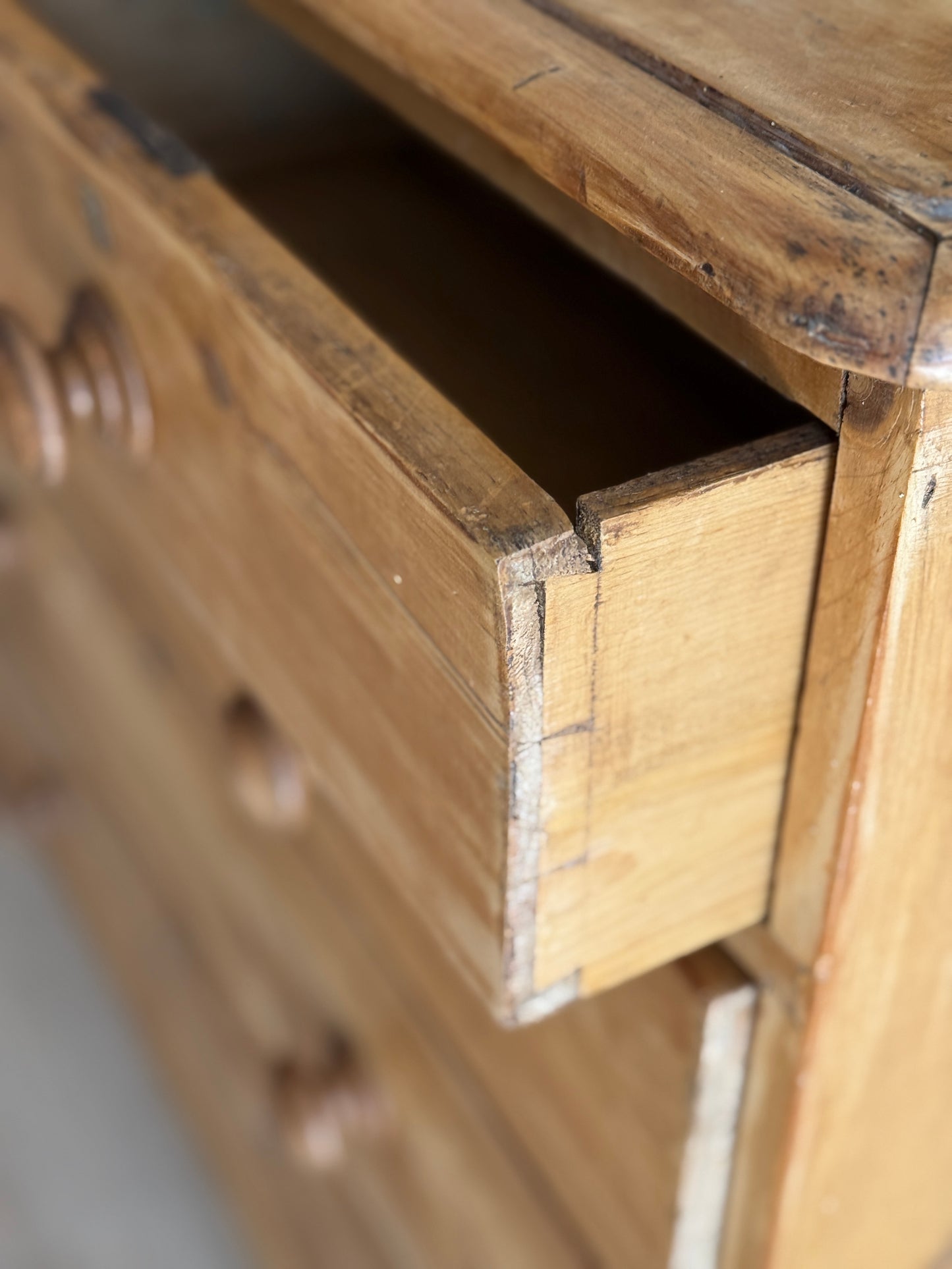 Antique English Pine Dresser/Chest of Drawers