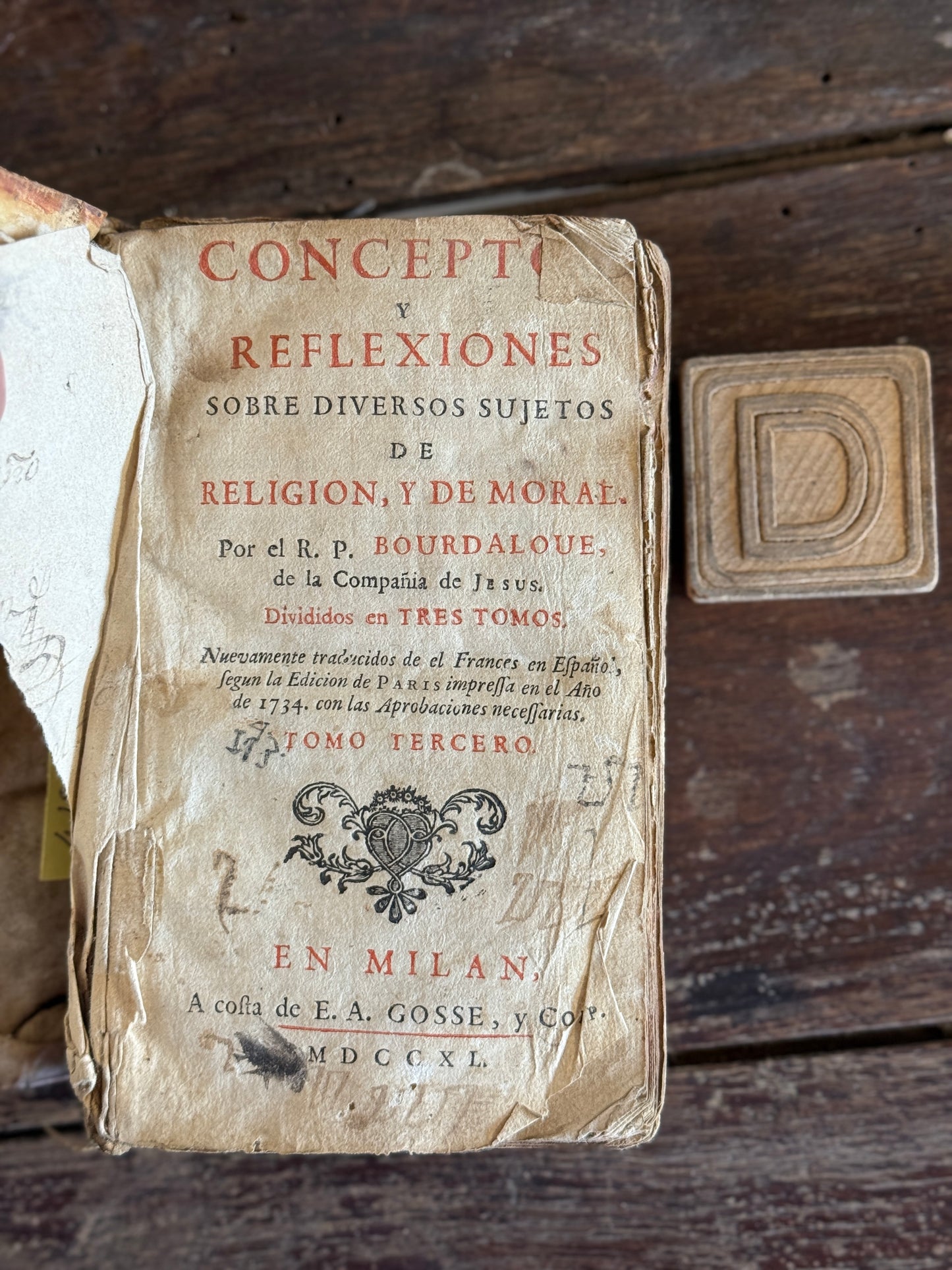 Rare Antique 18th Century Spanish Vellum Books