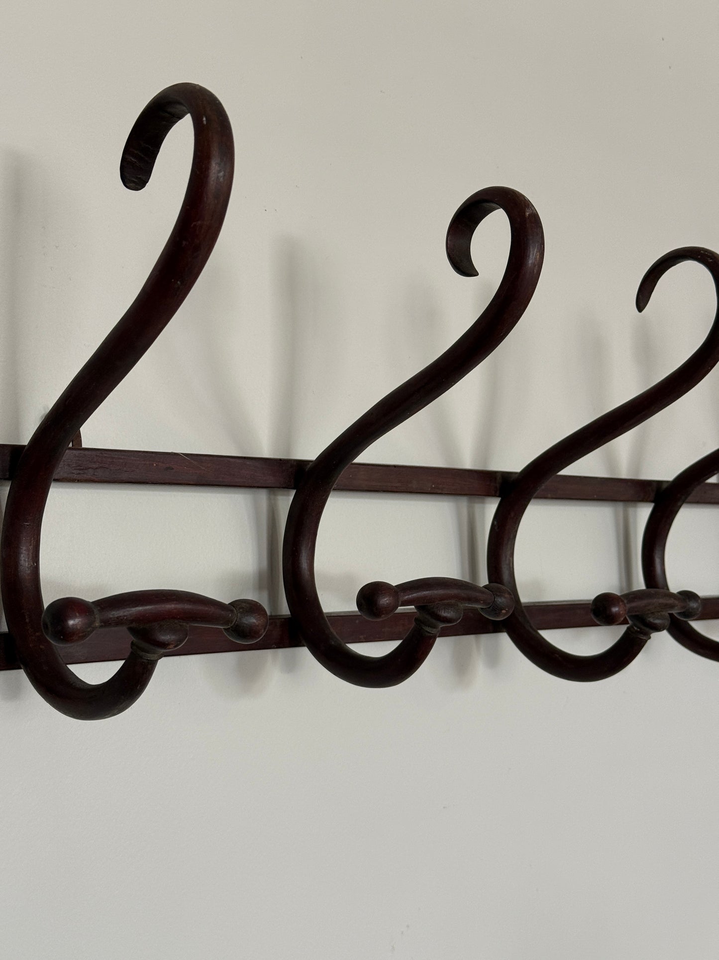 Antique Thonet Coat Rack, Five Hook
