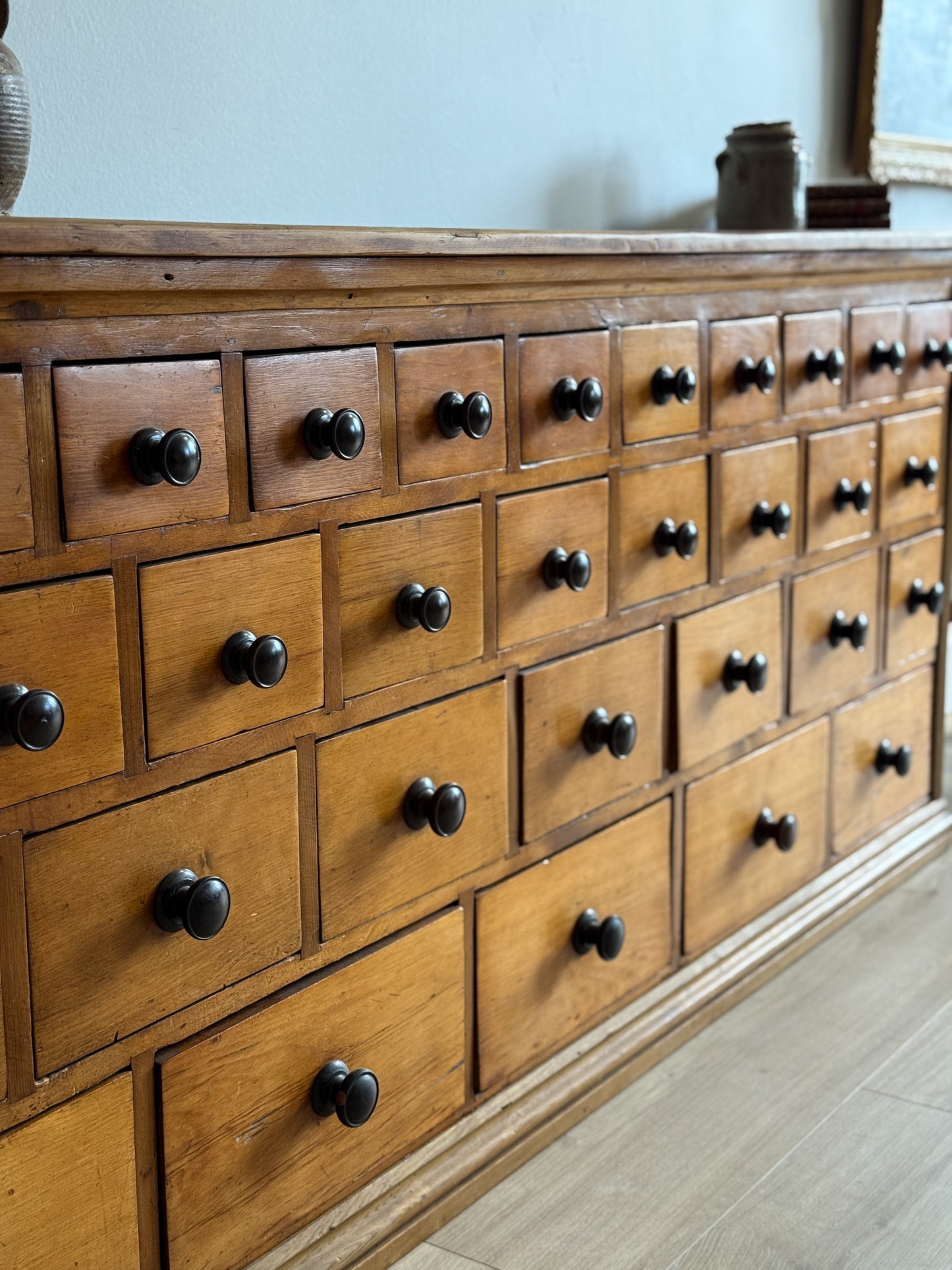Antique English Apothecary Cabinet/Sideboard