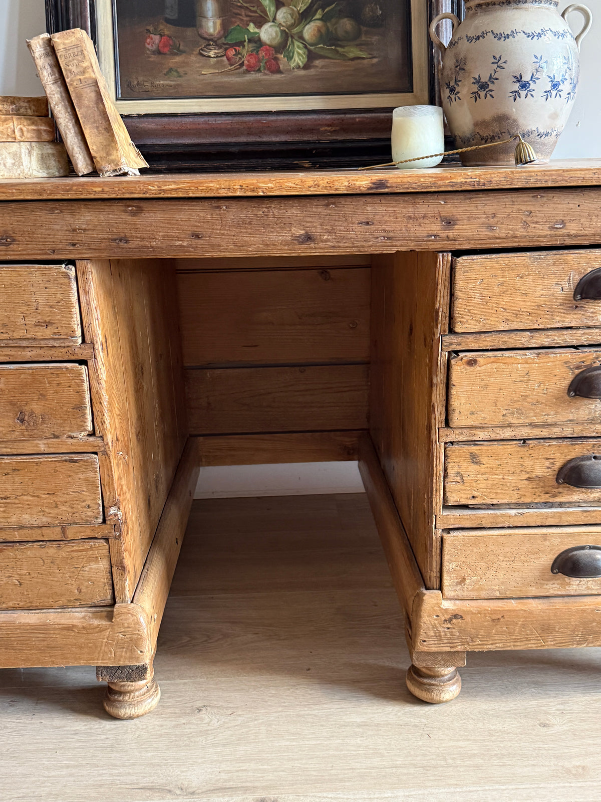 Antique English Pine Desk