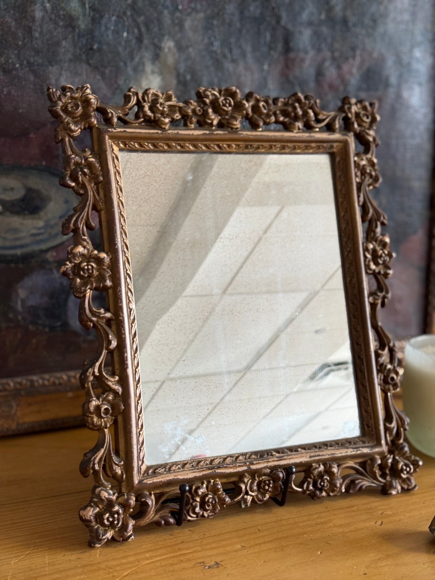 Small Antique French Mirror