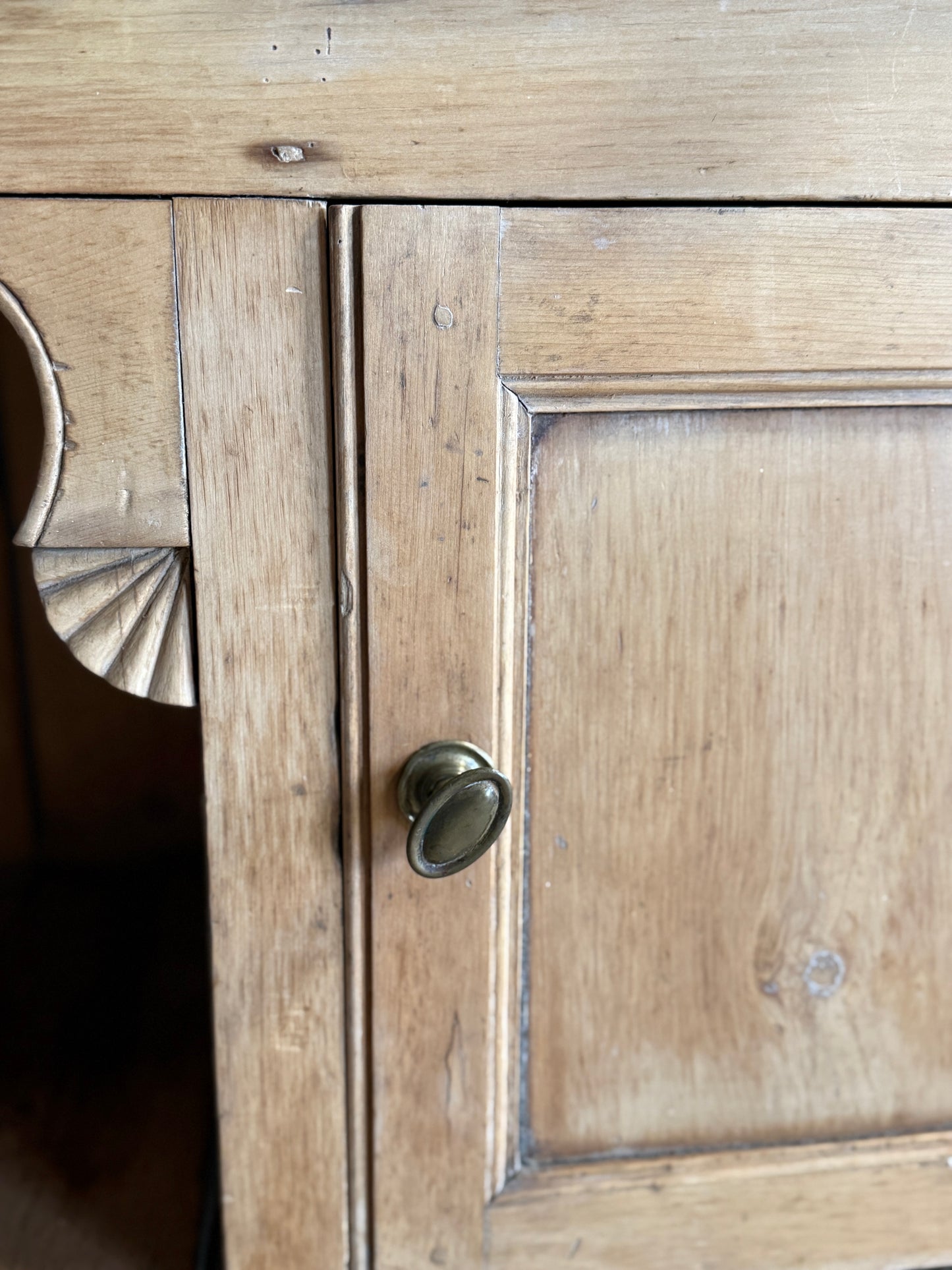 Antique English Pine Hutch