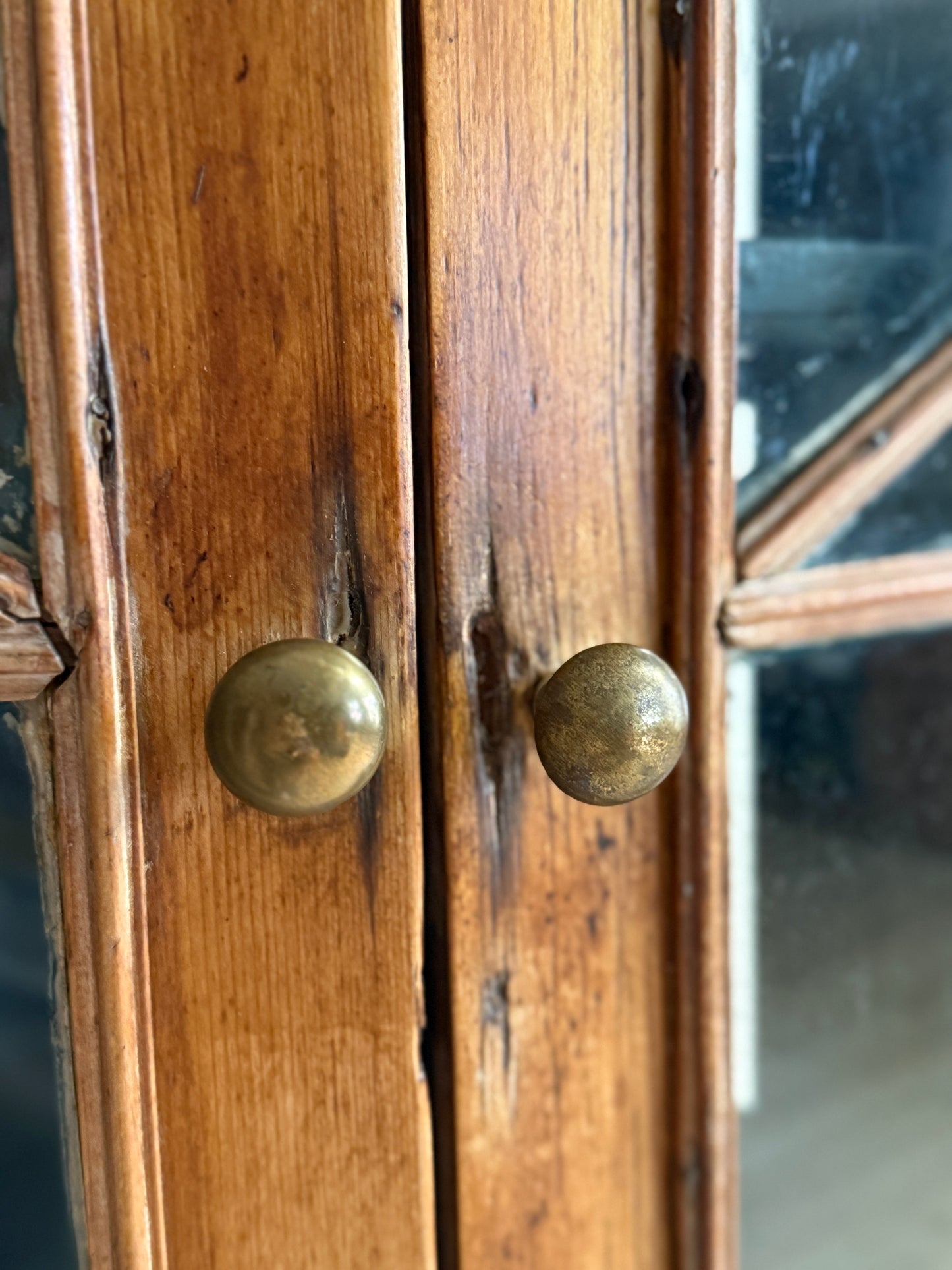 French Pine Corner Cupboard