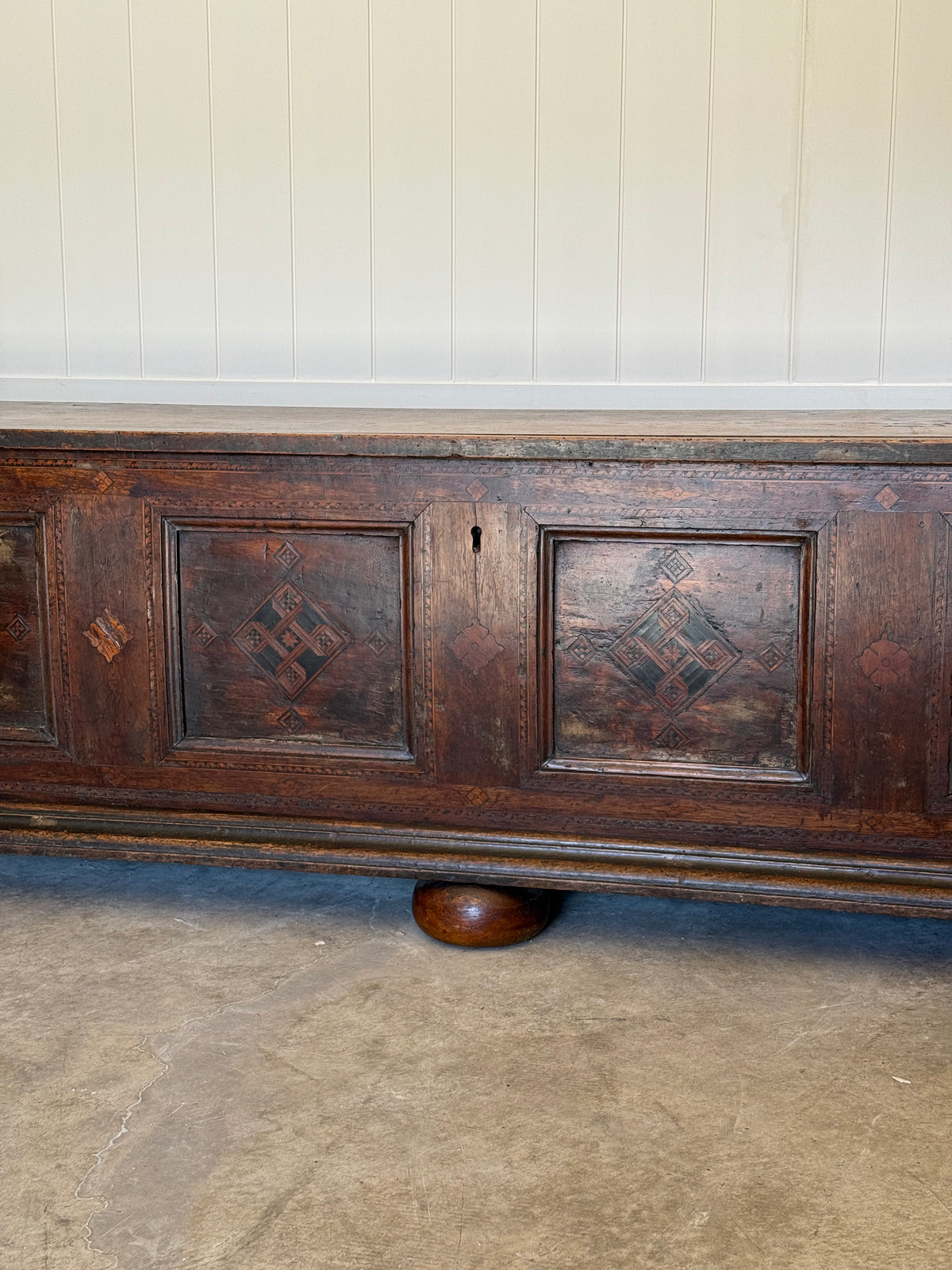 Long 17th Century Italian Walnut Chest